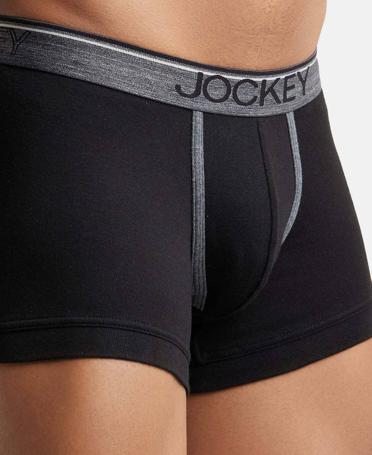 JOCKEY Men 8015 Super Combed Cotton Rib Brief Pack of 2 - Image 5