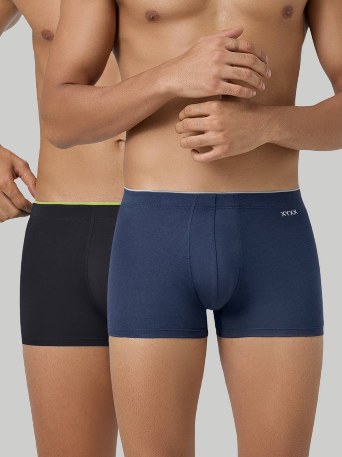 XYXX Pack of 2 Underwear Uno Intellisoft Micro Modal Solid Men Tr