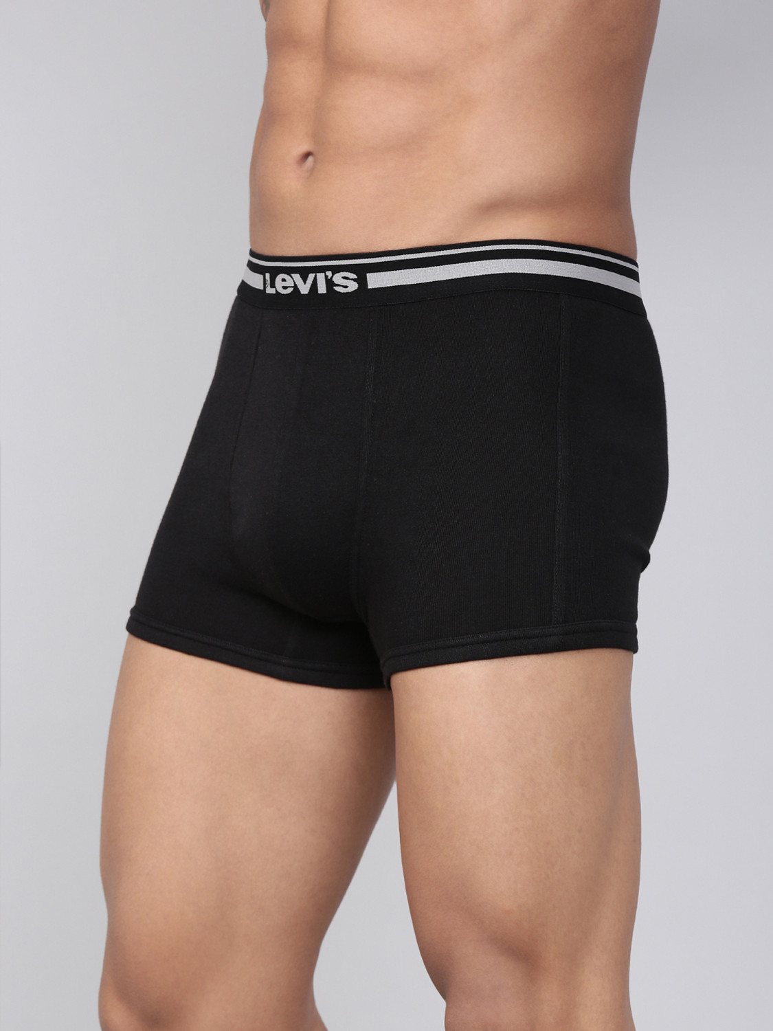 Image of LEVI'S Men 003 100% Cotton Solid Mid Rise Brief