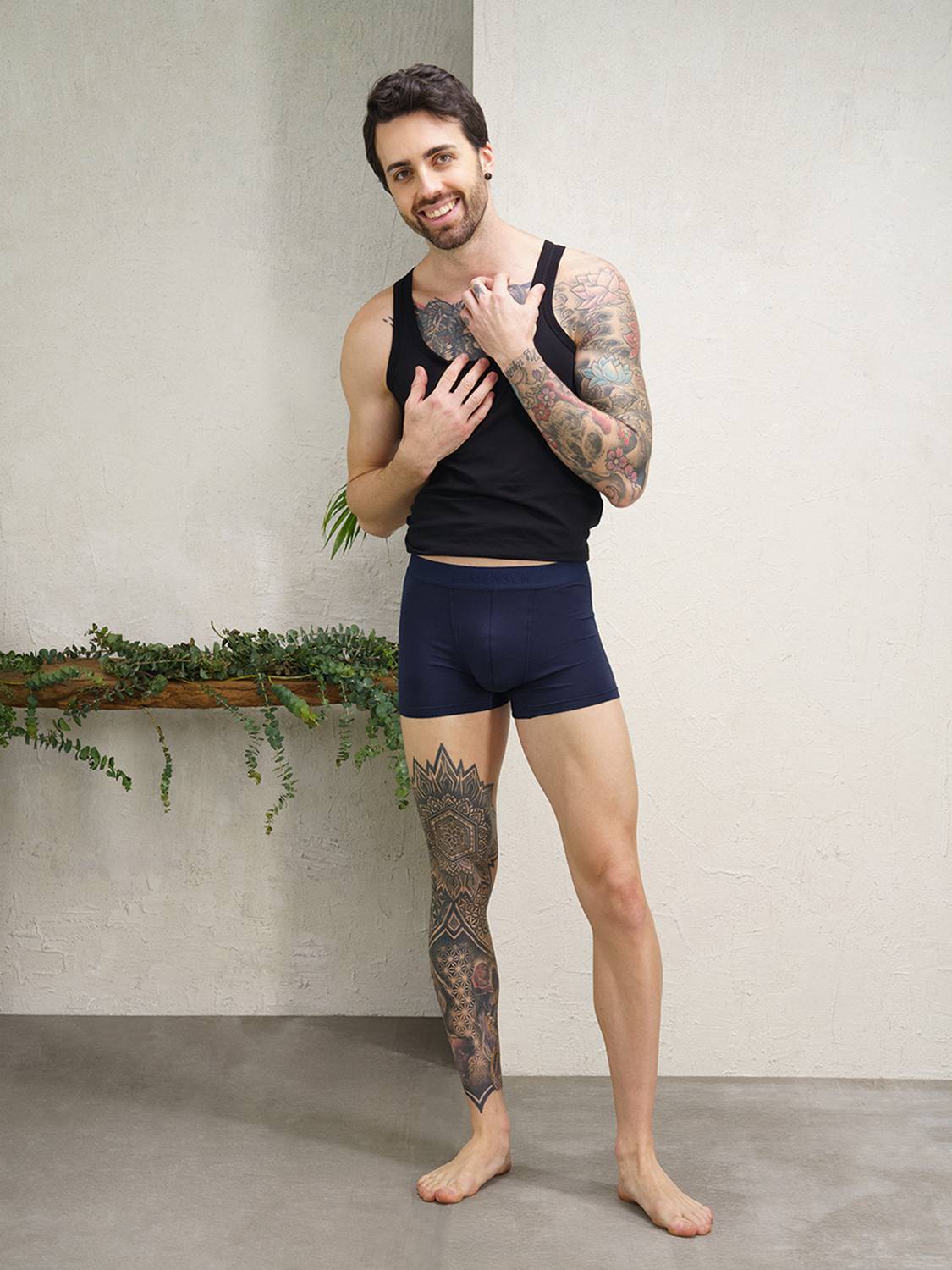Damensch Men Deo-Soft Anti-Bacterial Navy Brief - Image 3