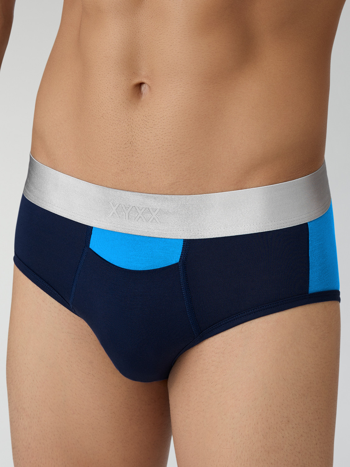 Image of XYXX Men Illuminati Intellisoft Micro Modal Color Blocked Brief