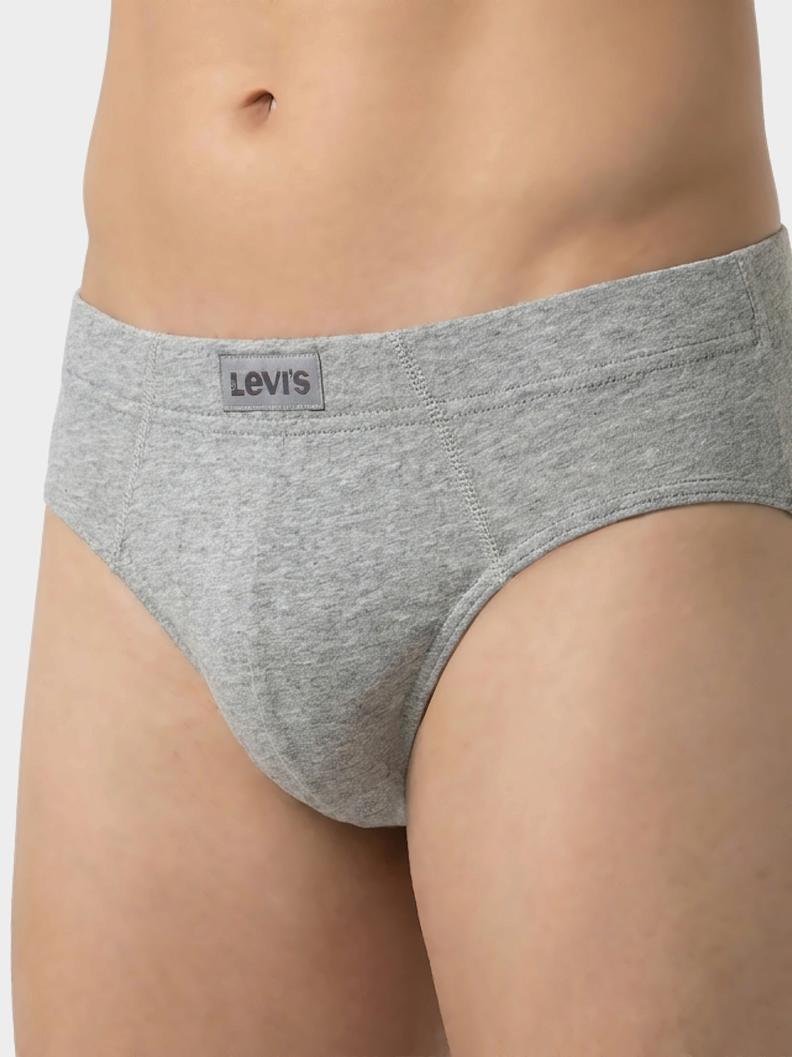 Image of LEVI'S Men 011 100% Cotton Solid Low-Rise Brief