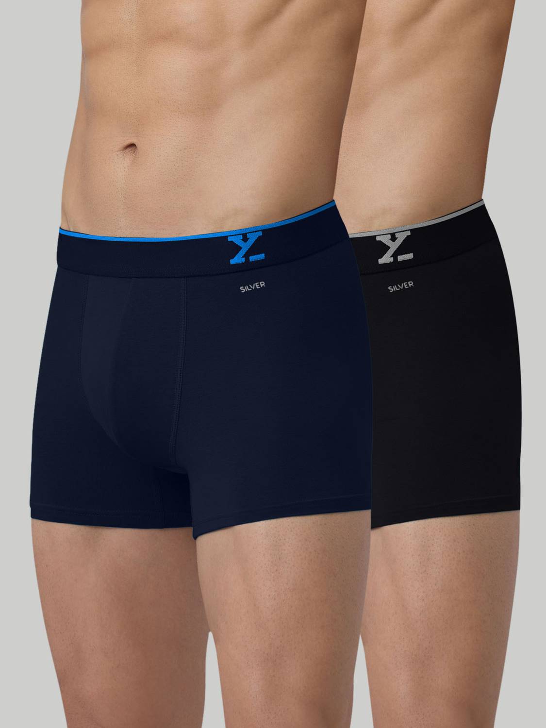 XYXX Pack of 2 Traq Anti-bacterial Odour-free cotton Solid Men Tr