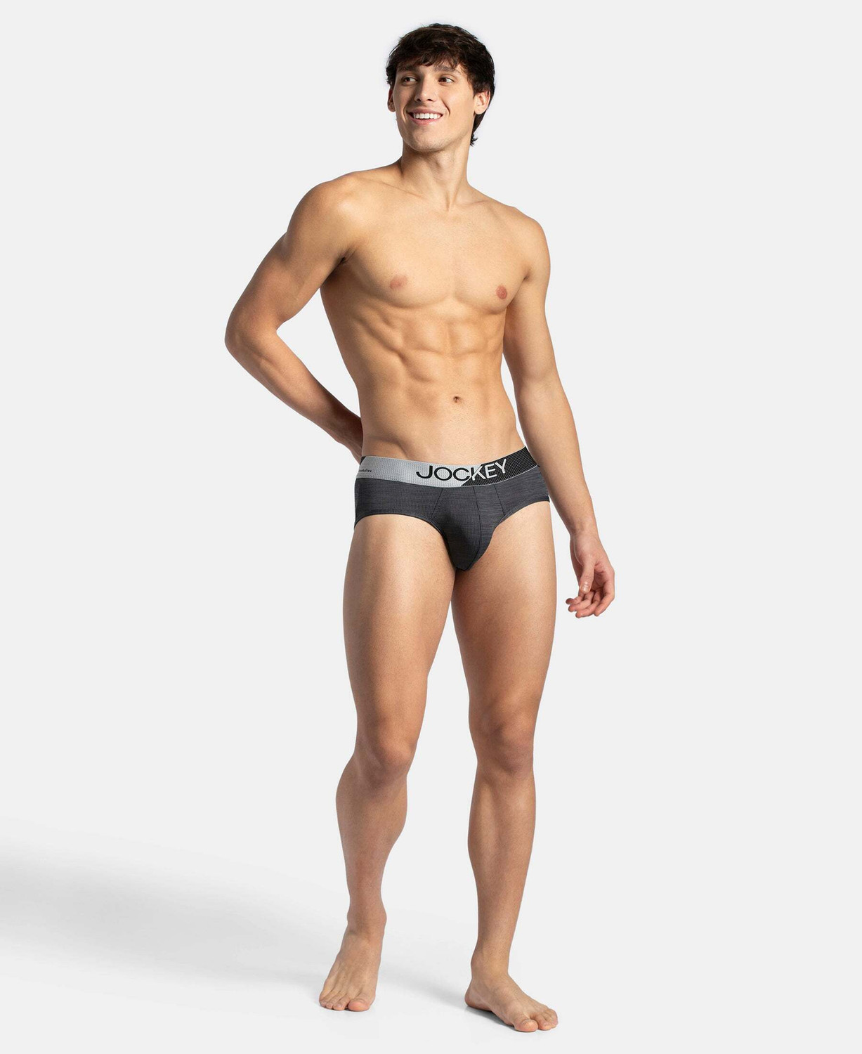 Image of JOCKEY Men MM04 Breathable Microfiber Mesh with StayDry Tech Brief