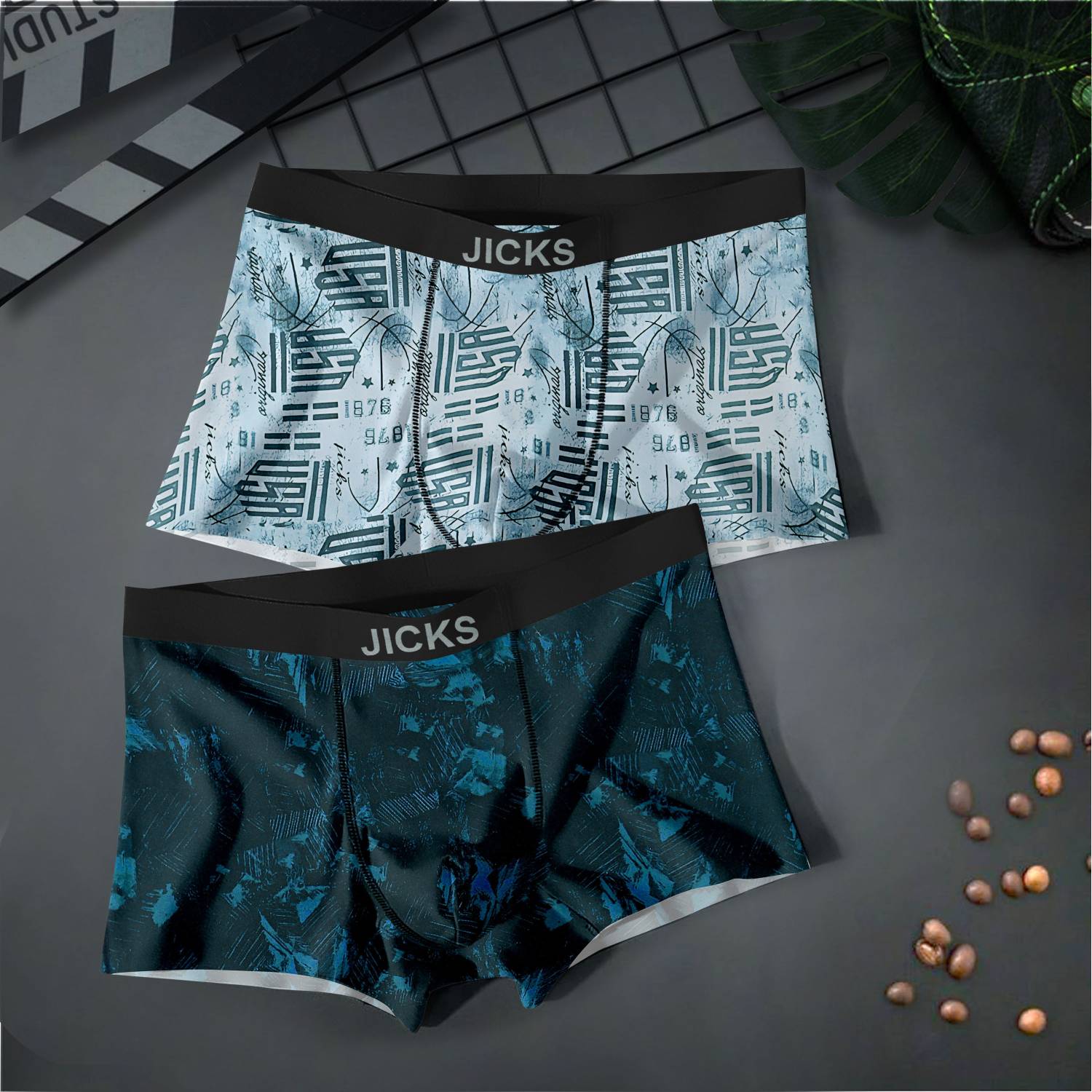 jicks Pack of 2 Printed Men Trunk