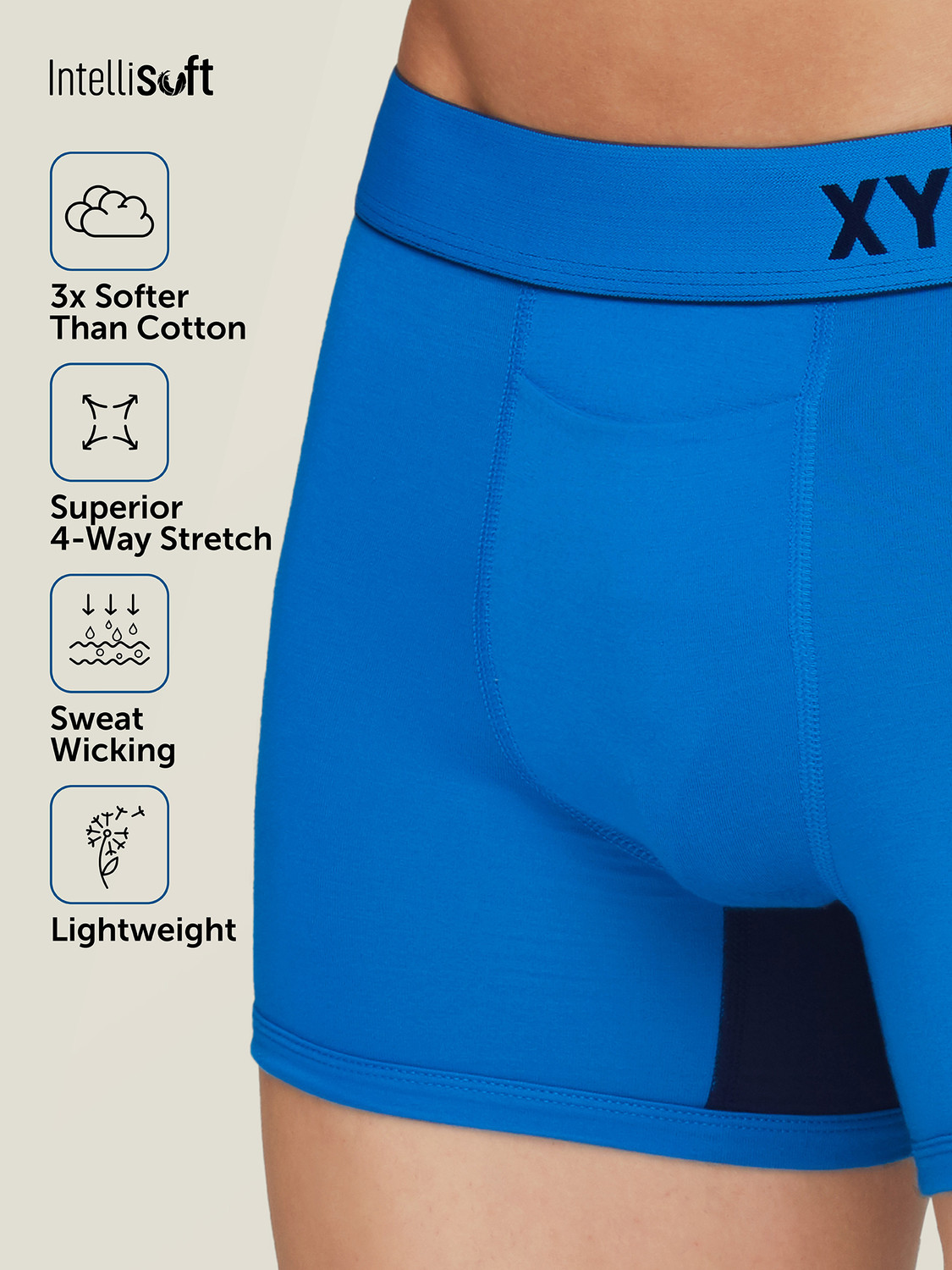 Image of XYXX Men Dualist Intellisoft Micro Modal Color Blocked Brief
