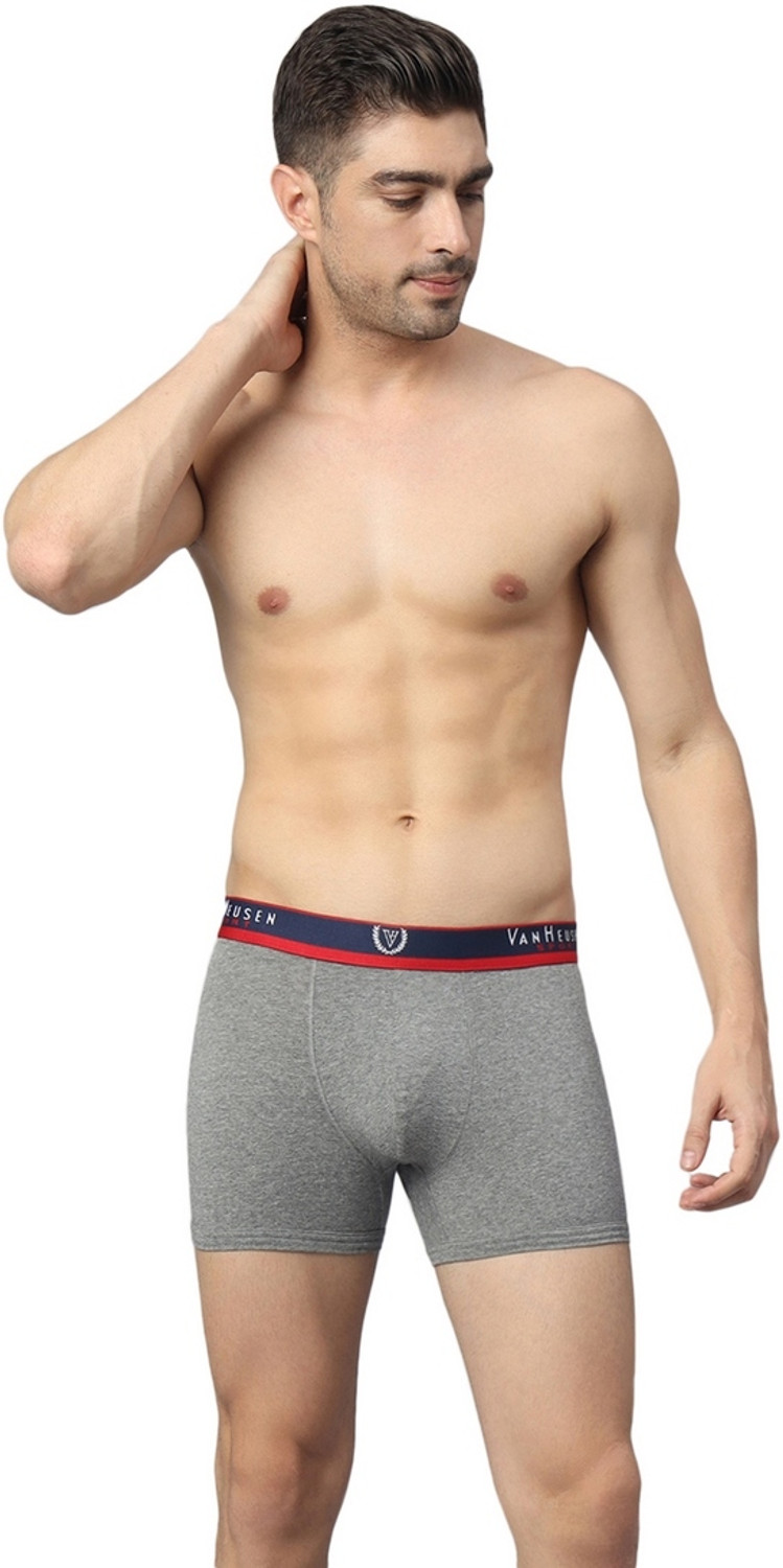 Image of VAN HEUSEN Men Sport Jaspe Textured And Double Layer Gusset Brief