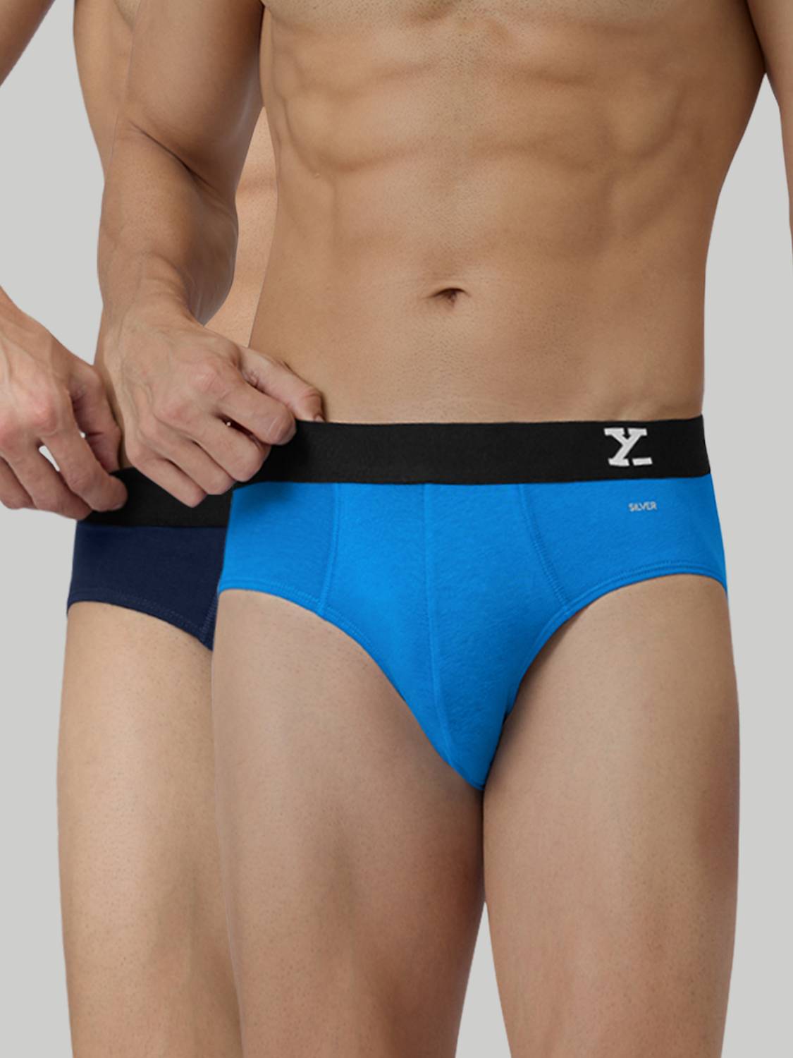 XYXX Pack of 2 Aero Anti-bacterial Odour-free cotton Solid Men Br