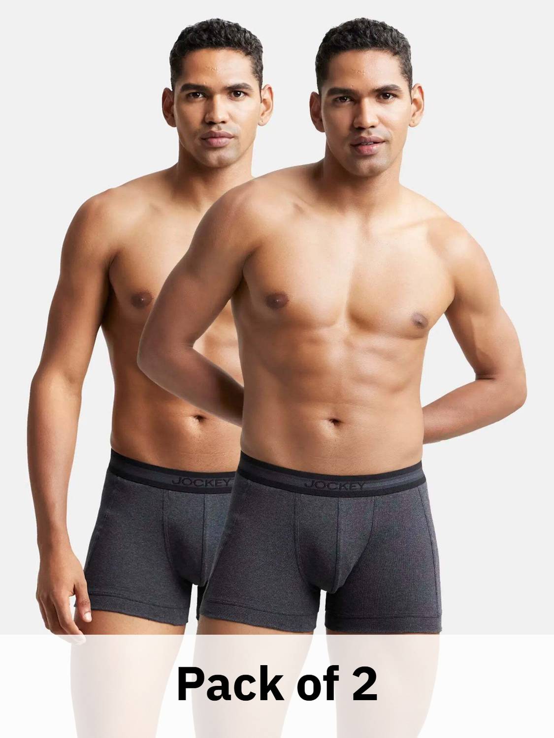 JOCKEY Men 1015 Super Combed Cotton Rib Brief Pack of 2