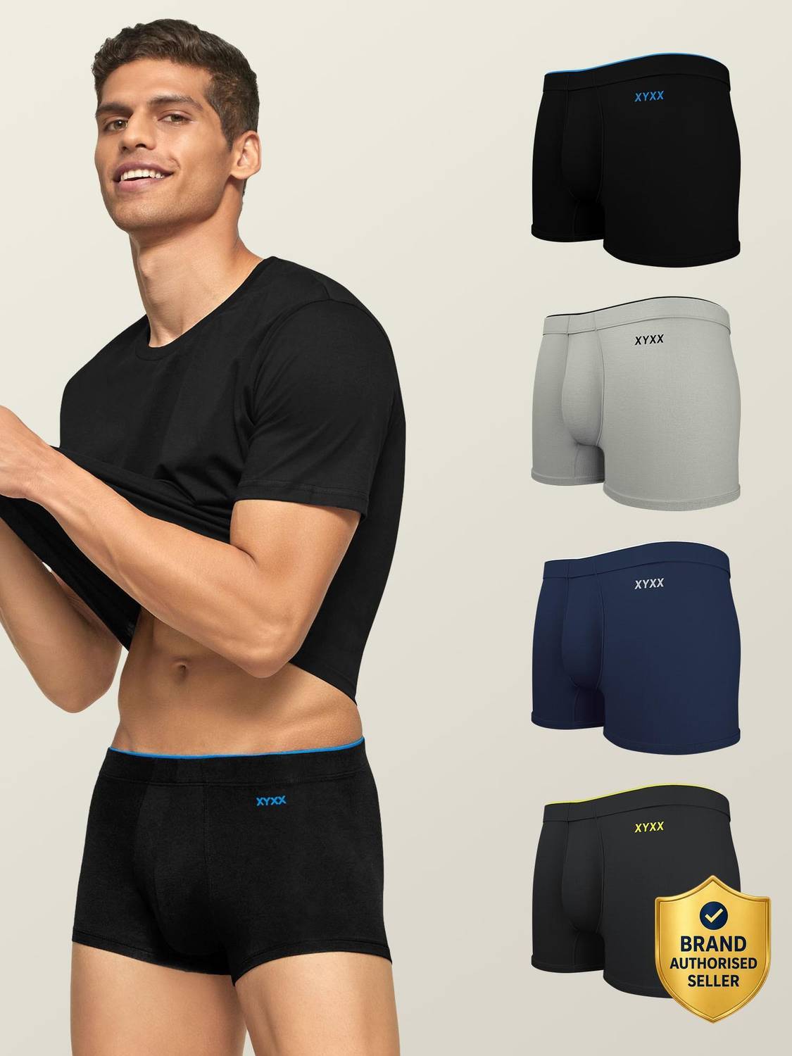 XYXX Men Underwear Uno Intellisoft Micro Modal Solid Brief Pack of 5 - Image 1
