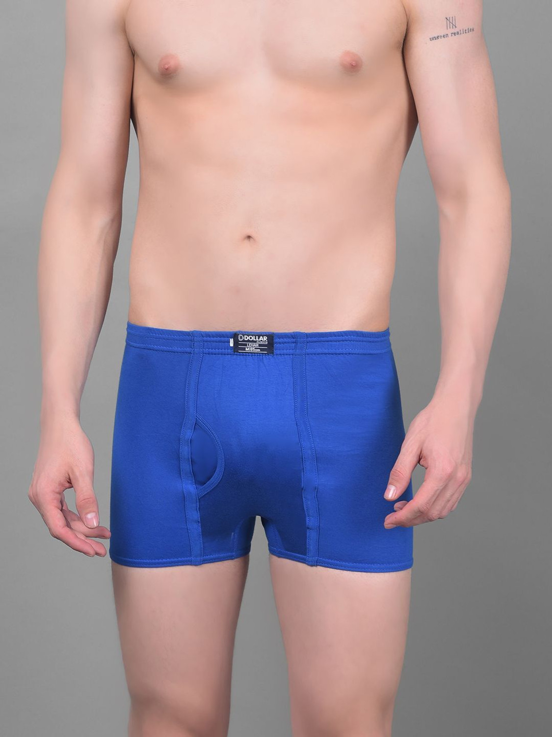 Image of Dollar Men Dollar Lehar Mens Combed Cotton Trunk - Pack of 5 - Actual Colour May Vary Brief