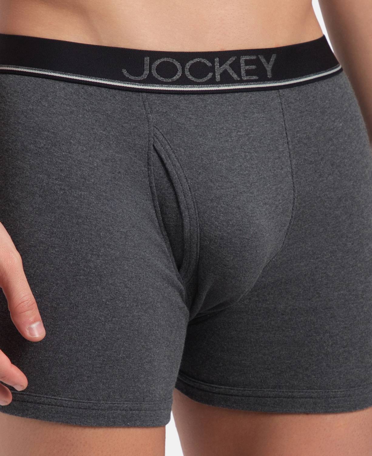 JOCKEY Men 8009 Super Combed Cotton Rib Brief Pack of 2 - Image 4