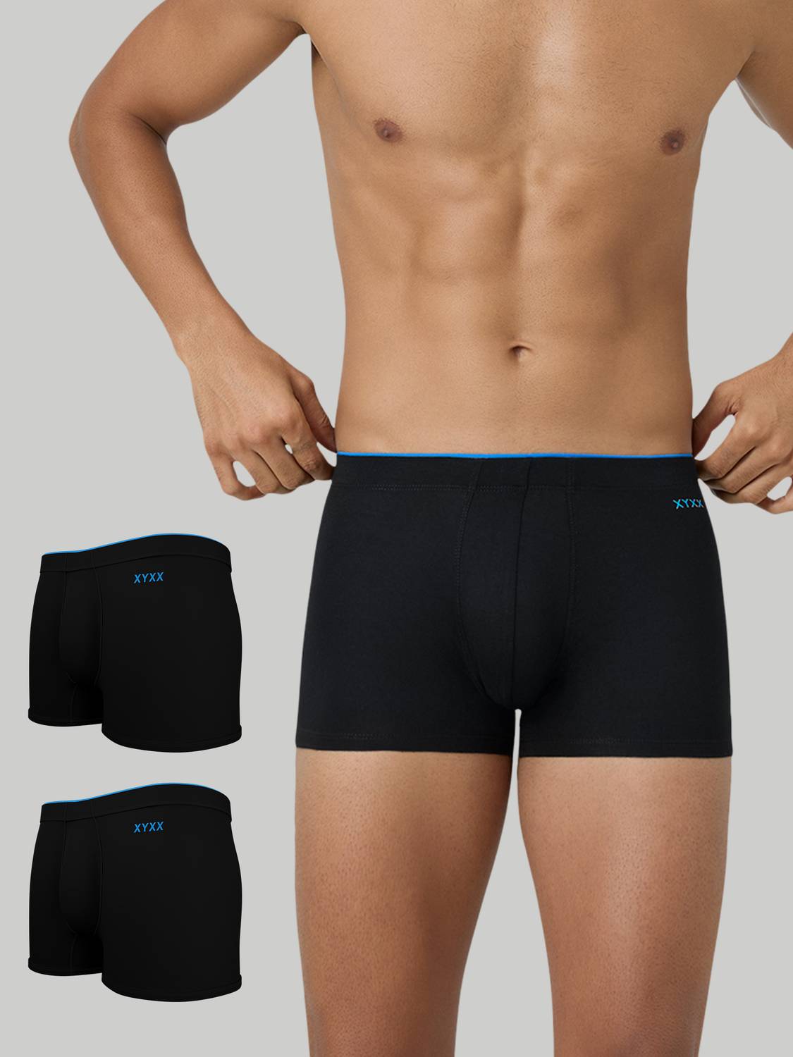XYXX Pack of 3 Underwear Uno Intellisoft Micro Modal Solid Solid
