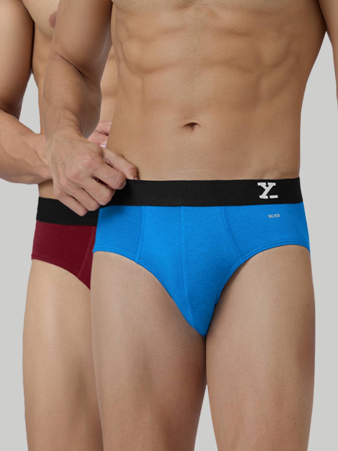 XYXX Pack of 2 Aero Anti-bacterial Odour-free cotton Solid Men Br