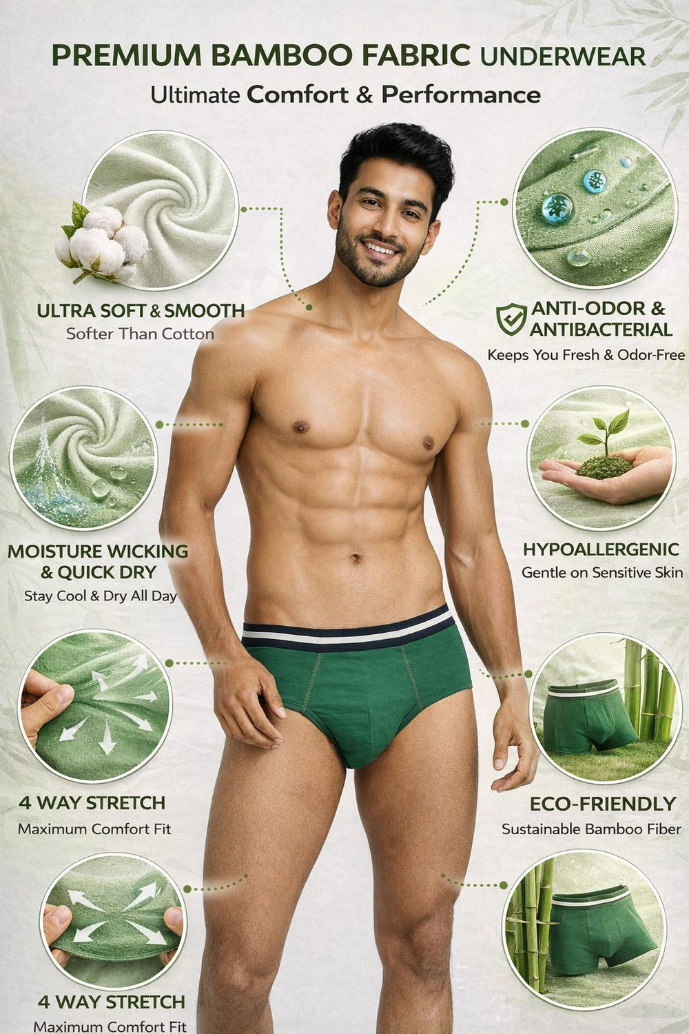 Image of bambumm Men Bamboo Brief Pack of 2 | daily wear Innerwear Brief