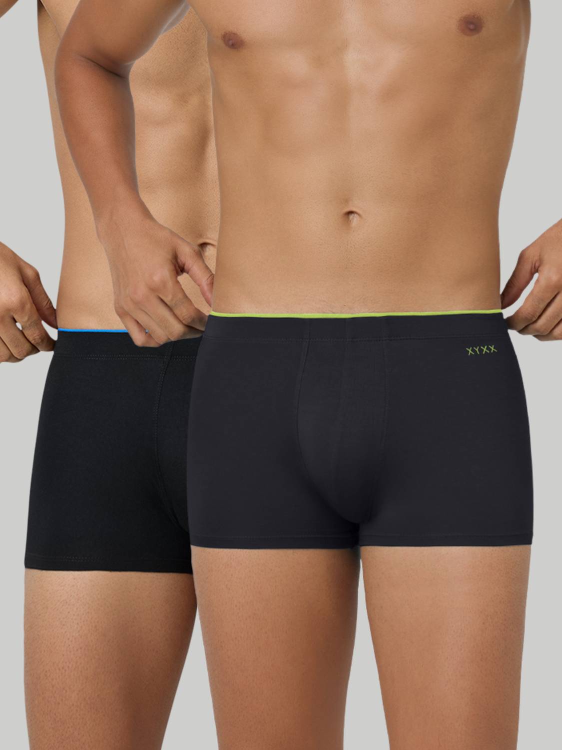 XYXX Pack of 2 Underwear Uno Intellisoft Micro Modal Solid Men Tr