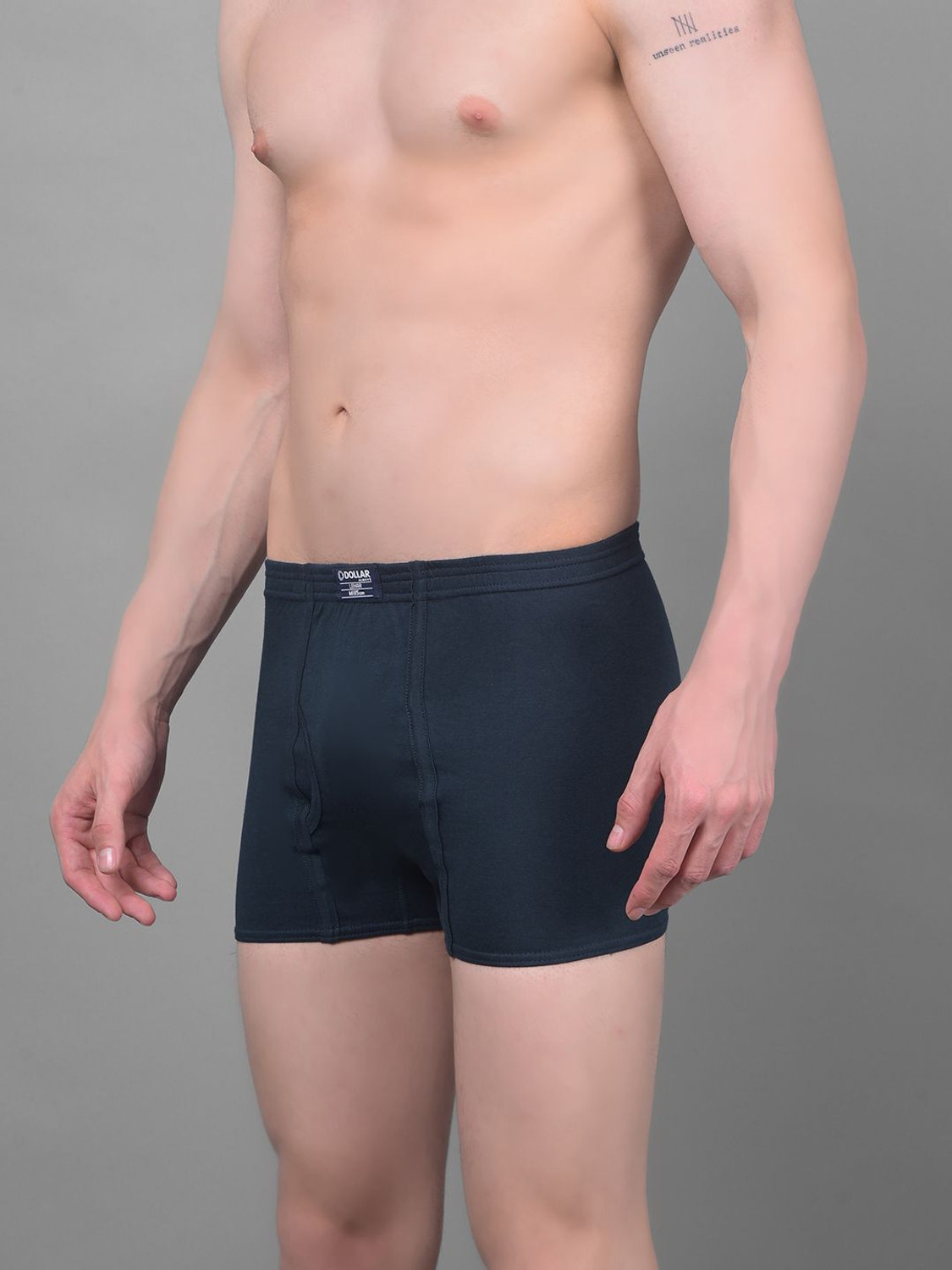Image of Dollar Men Dollar Lehar Mens Combed Cotton Trunk - Pack of 5 - Actual Colour May Vary Brief