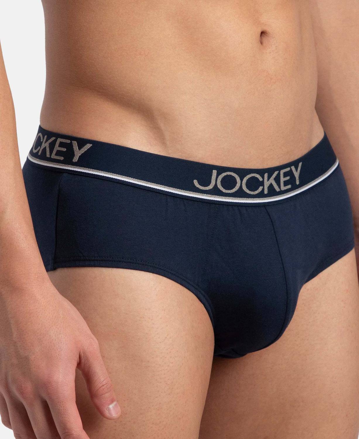 Jockey Men 8037 Super Combed Cotton Brief Pack of 2 - Image 5