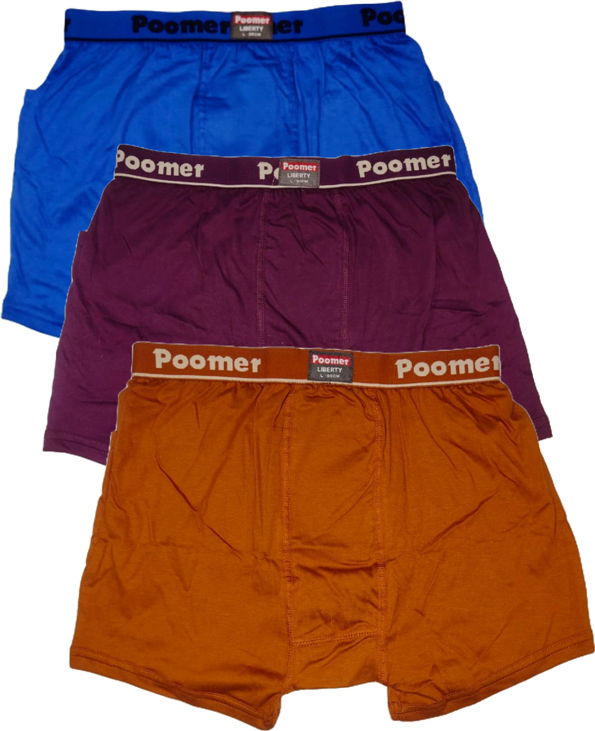 Image of Poomer Pack of 3 Solid Men Trunk
