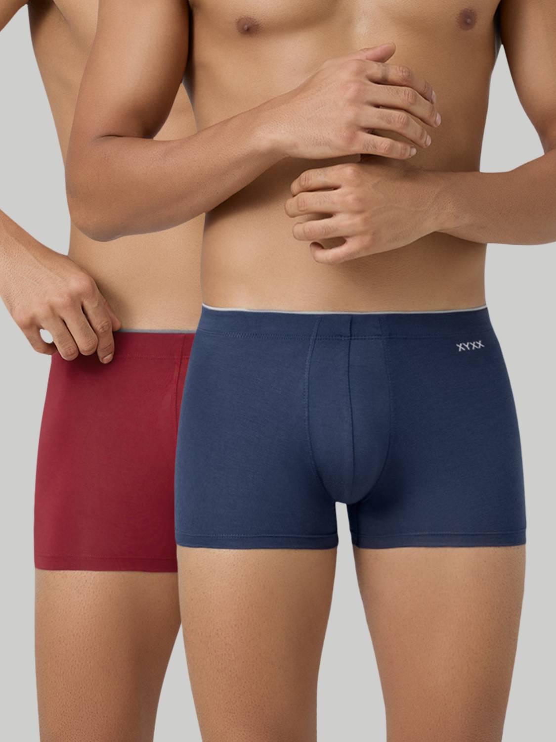 XYXX Pack of 2 Underwear Uno Intellisoft Micro Modal Solid Men Tr