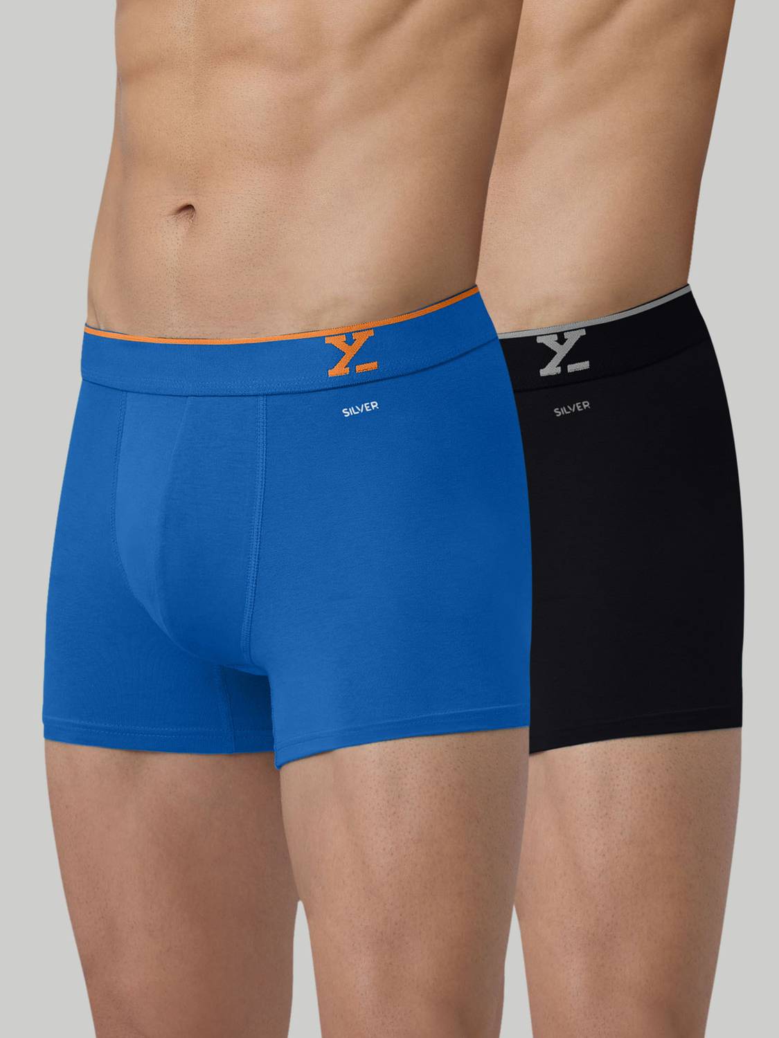 XYXX Pack of 2 Traq Anti-bacterial Odour-free cotton Solid Men Tr