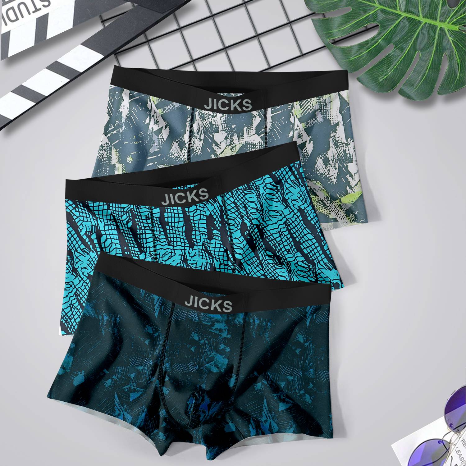 jicks Pack of 3 Printed Men Trunk