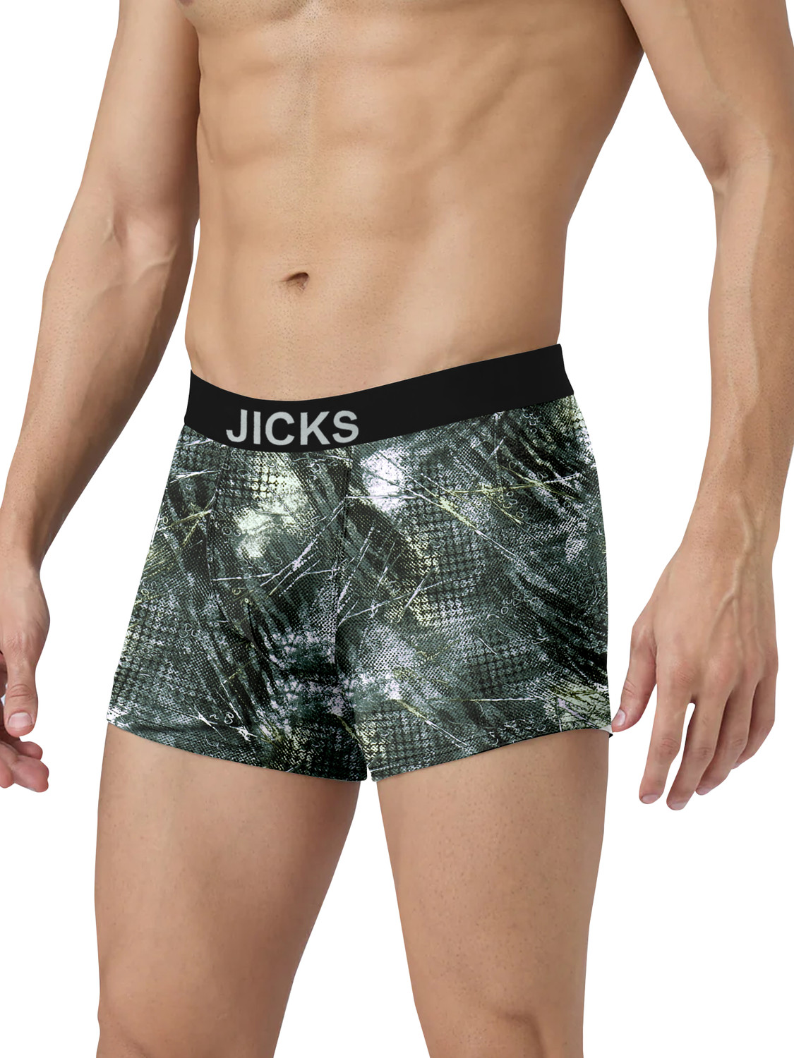 Image of jicks Pack of 3 Printed Men Trunk
