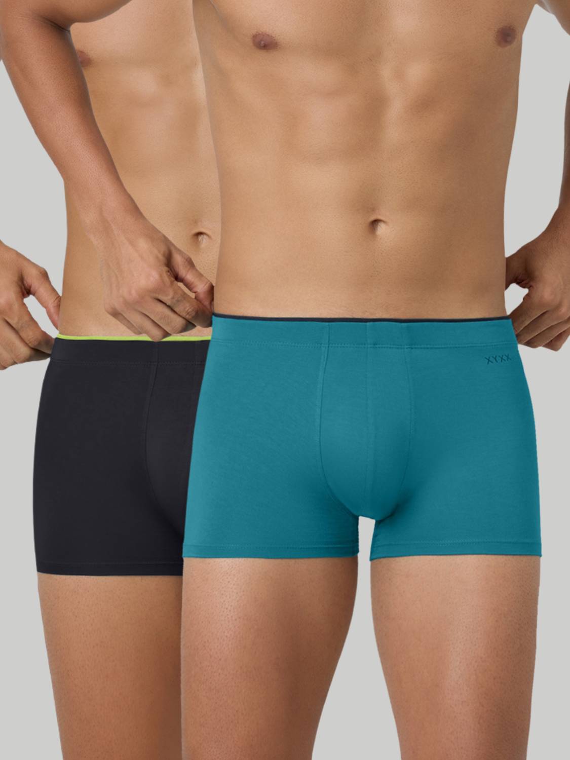 XYXX Pack of 2 Underwear Uno Intellisoft Micro Modal Solid Men Tr