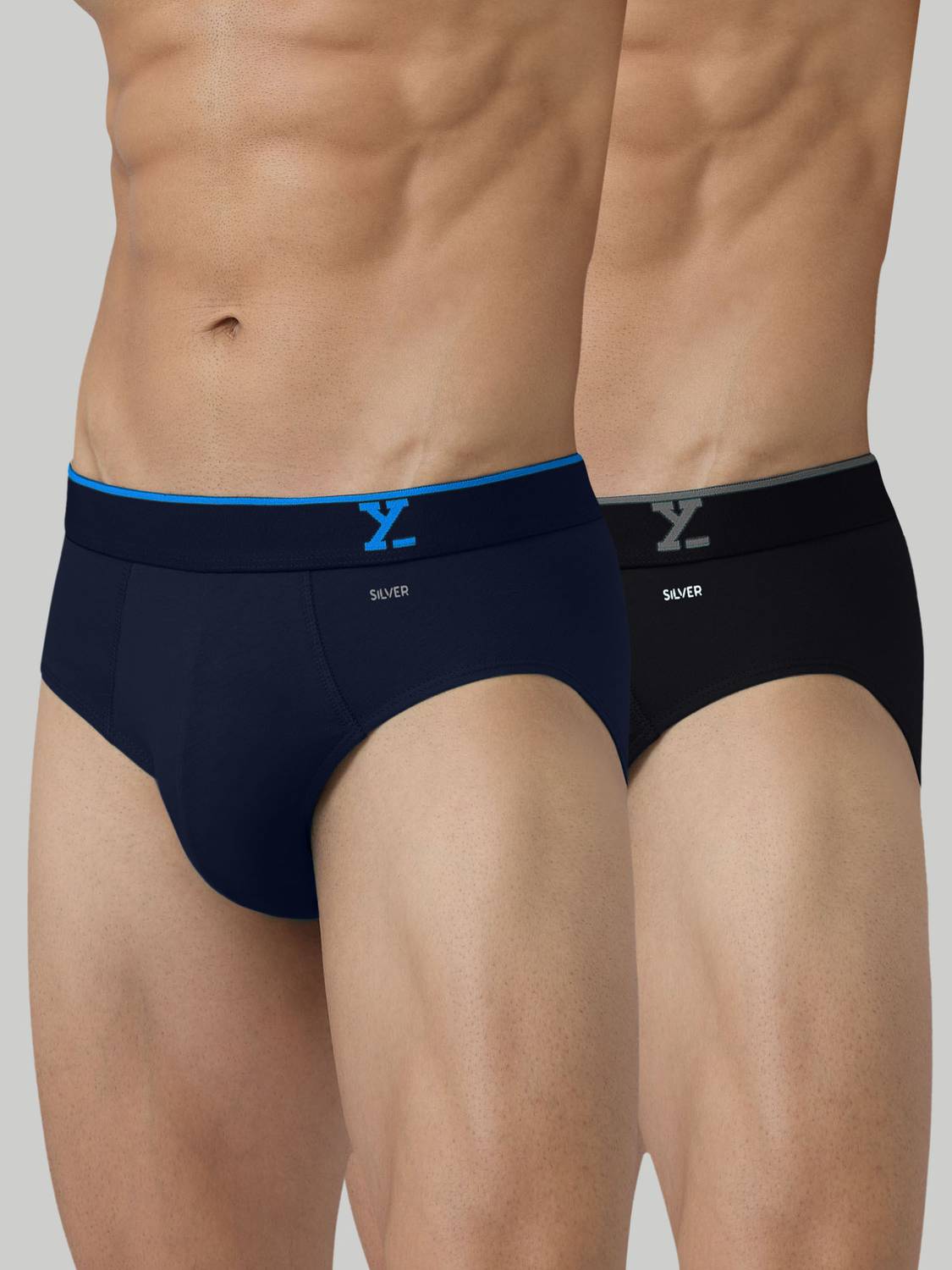 XYXX Pack of 2 Traq Anti-bacterial Odour-free cotton Solid Men Br