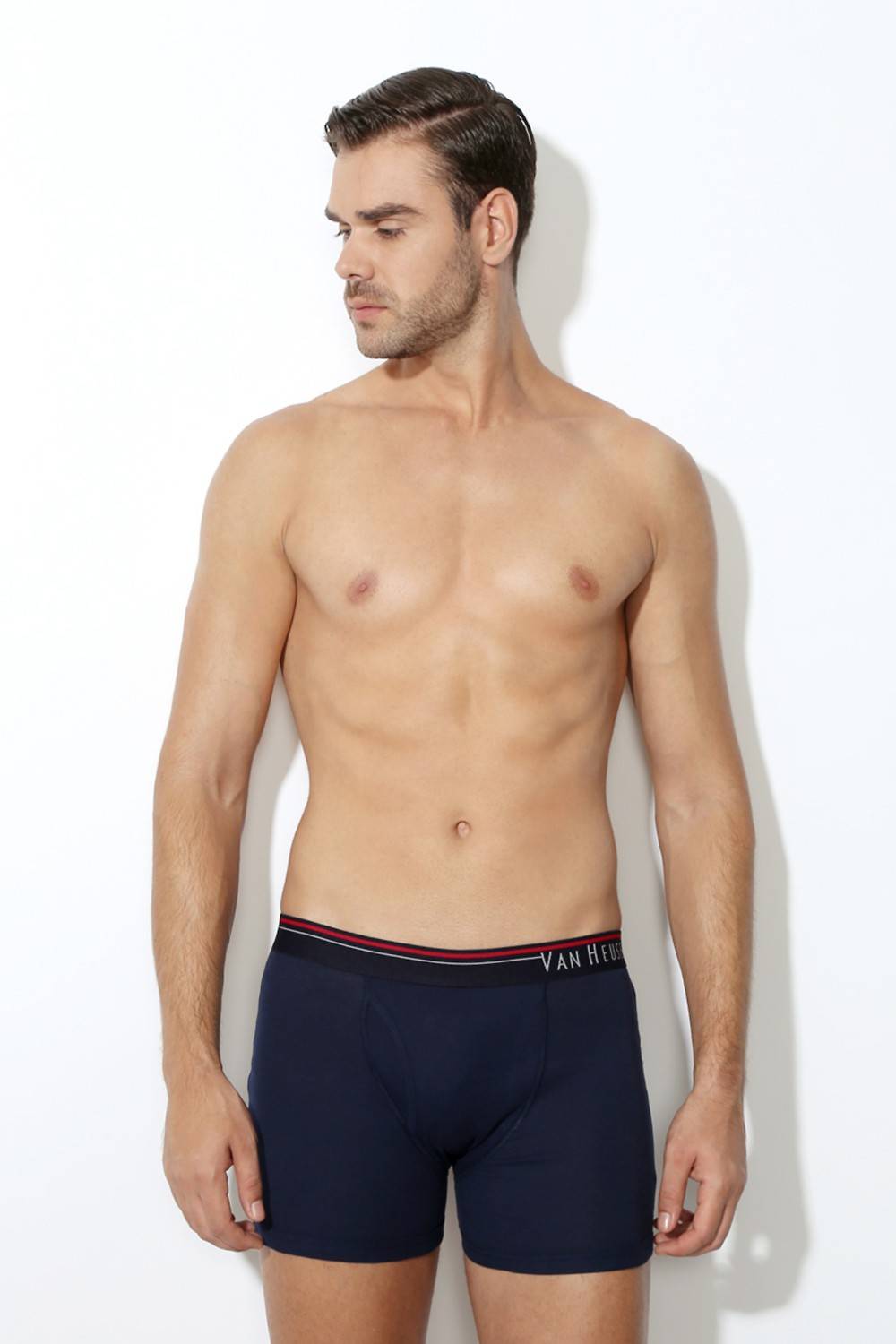 VAN HEUSEN Men Navy Pack of 2 Boxer Briefs - Image 2