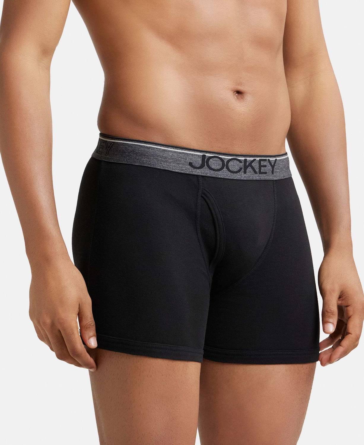 JOCKEY 8009 Super Combed Cotton Rib Men Trunks - Image 3