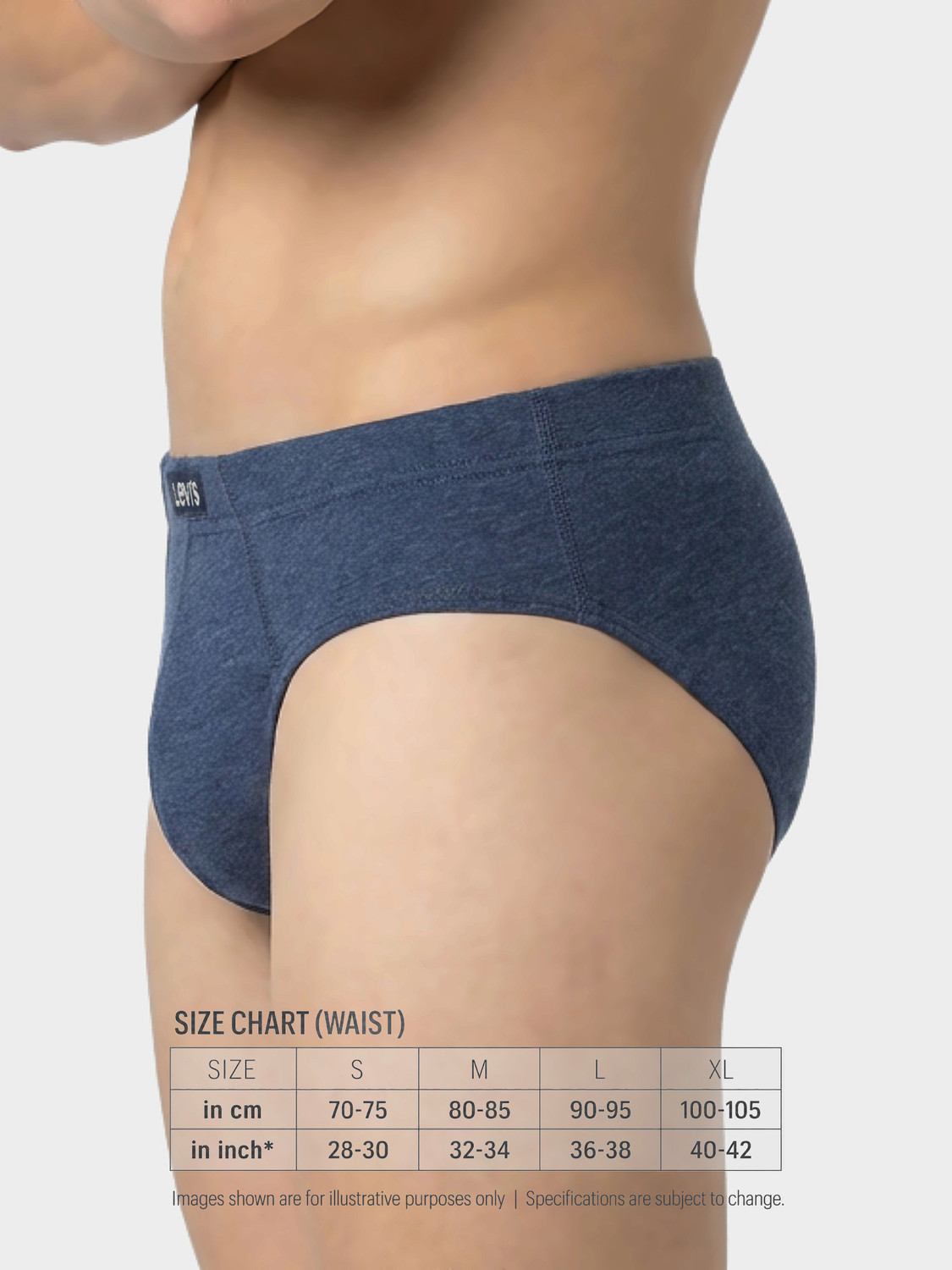Image of LEVI'S Men 011 100% Cotton Solid Low-Rise Brief