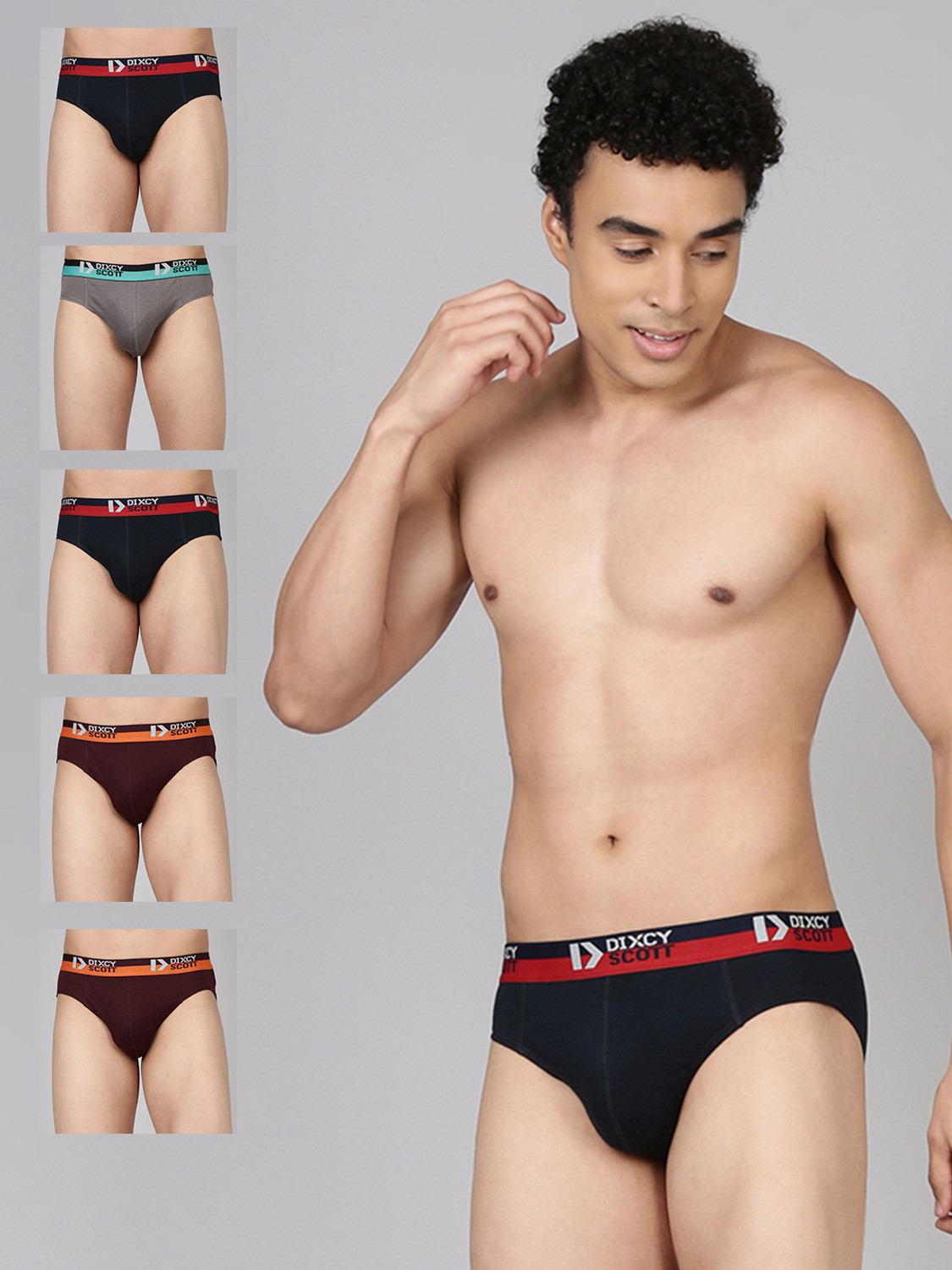 Dixcy Scott Originals Men 100% Combed Cotton with Sweat Absorbent Waistband Brief