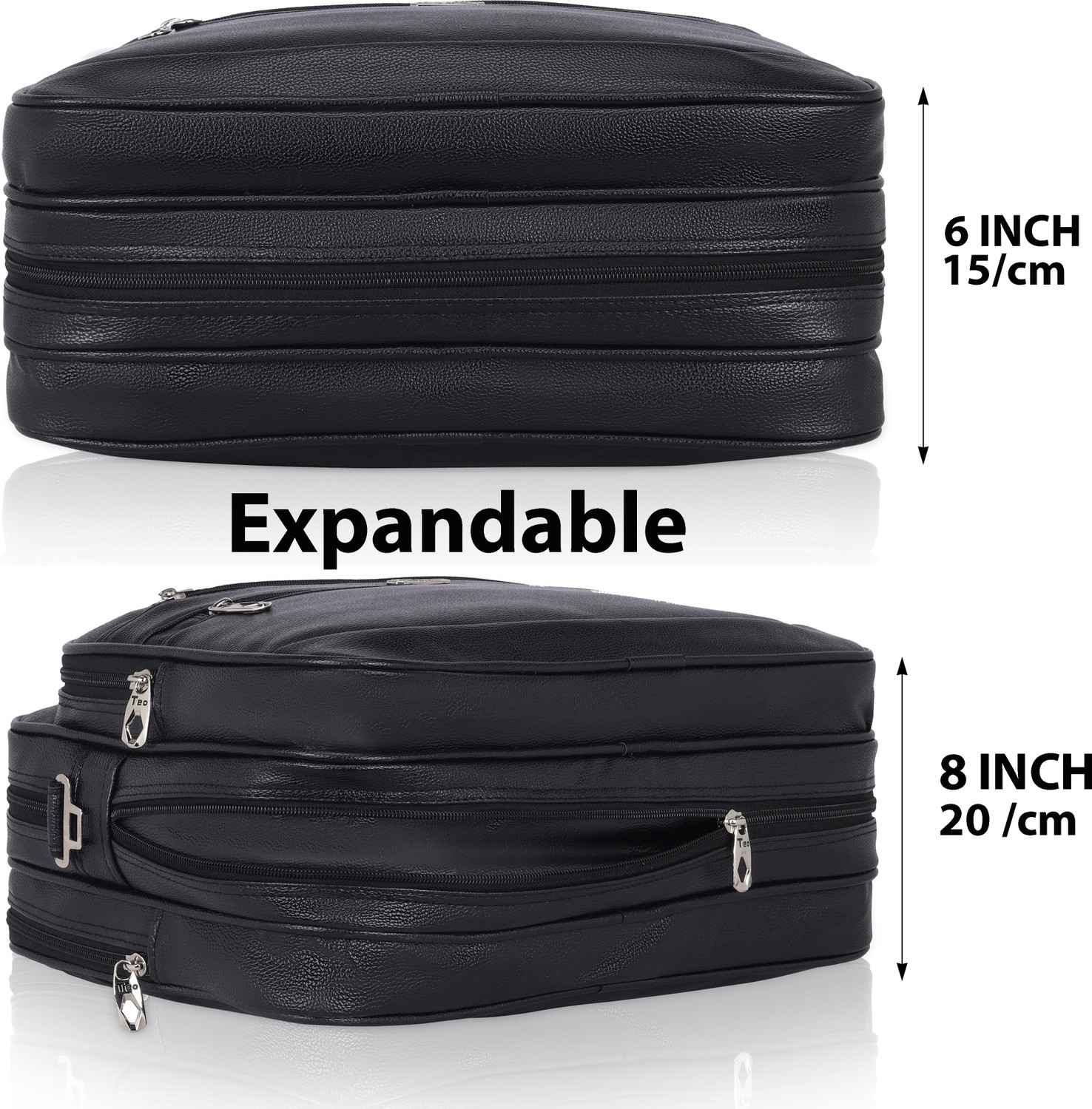 Image of Teo Men & Women Black Messenger Office Laptop Bag T-906 Messenger Bag