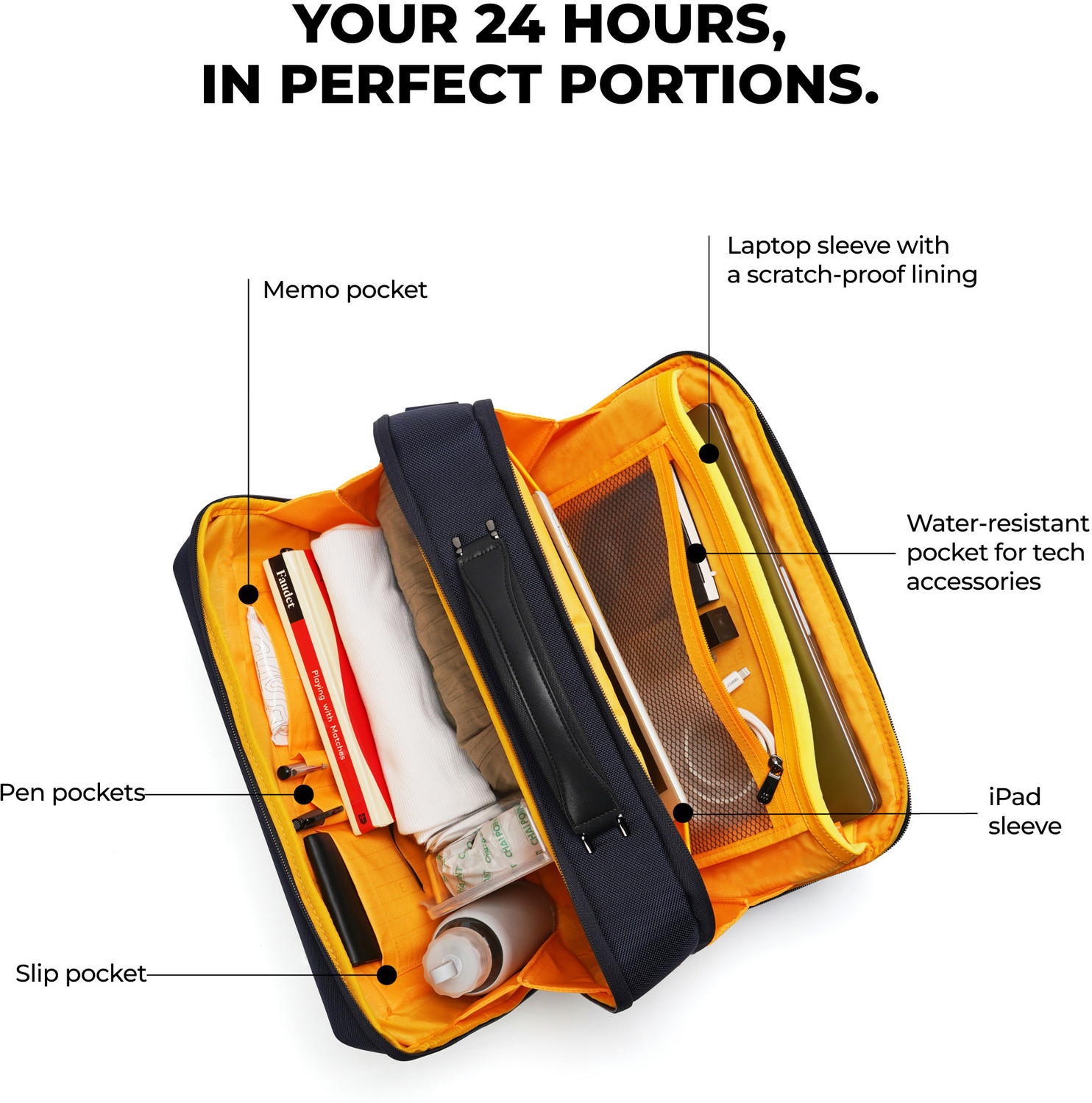 Image of Mokobara The Bento Briefcase Medium Briefcase - For Men & Women