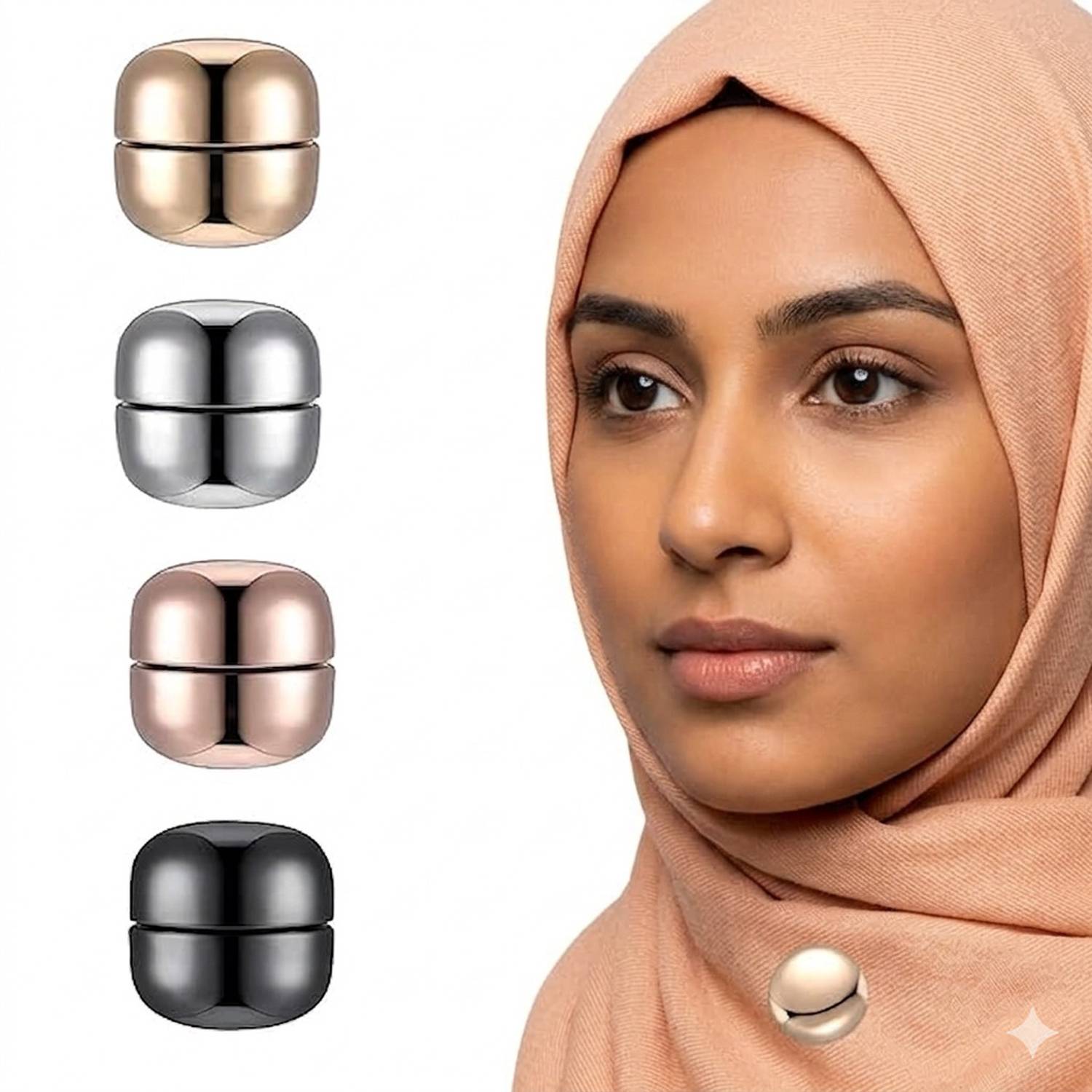 AKIKOAOKI Magnetic Hijab Pins for Women Brooch