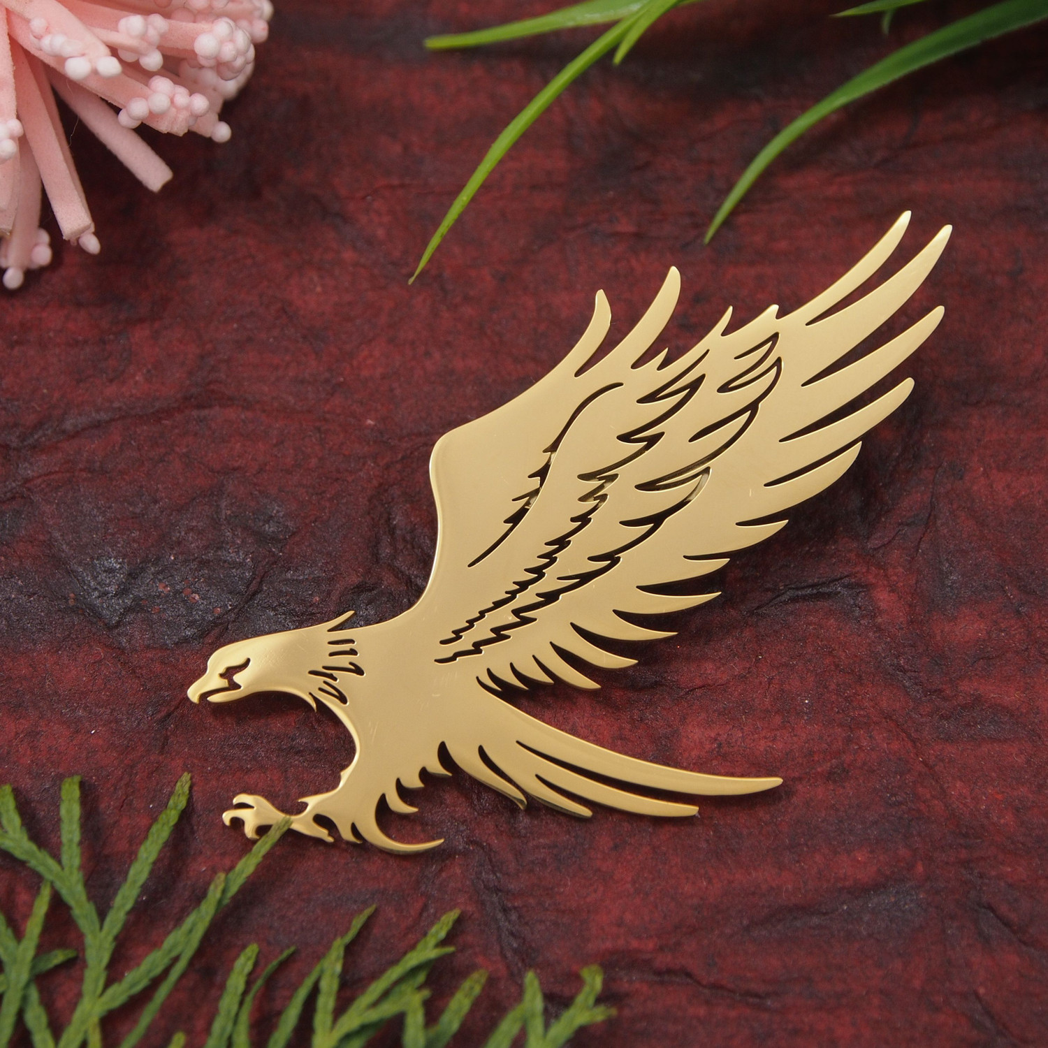 Image of Adorn Stainless Steel Eagle Brooch For Men / Women Brooch