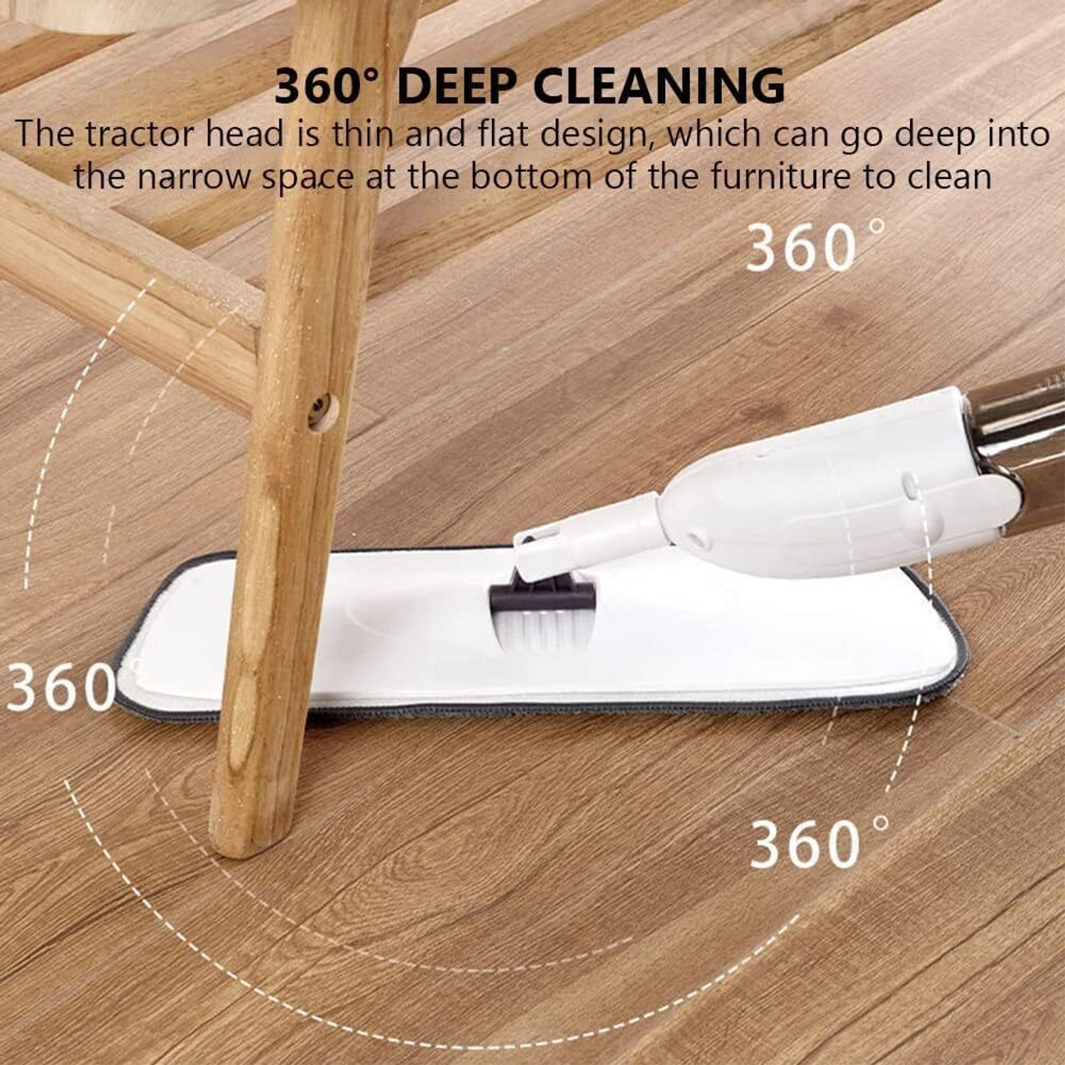Image of siyaeverplus floor mop spray Microfibre Wet and Dry Broom