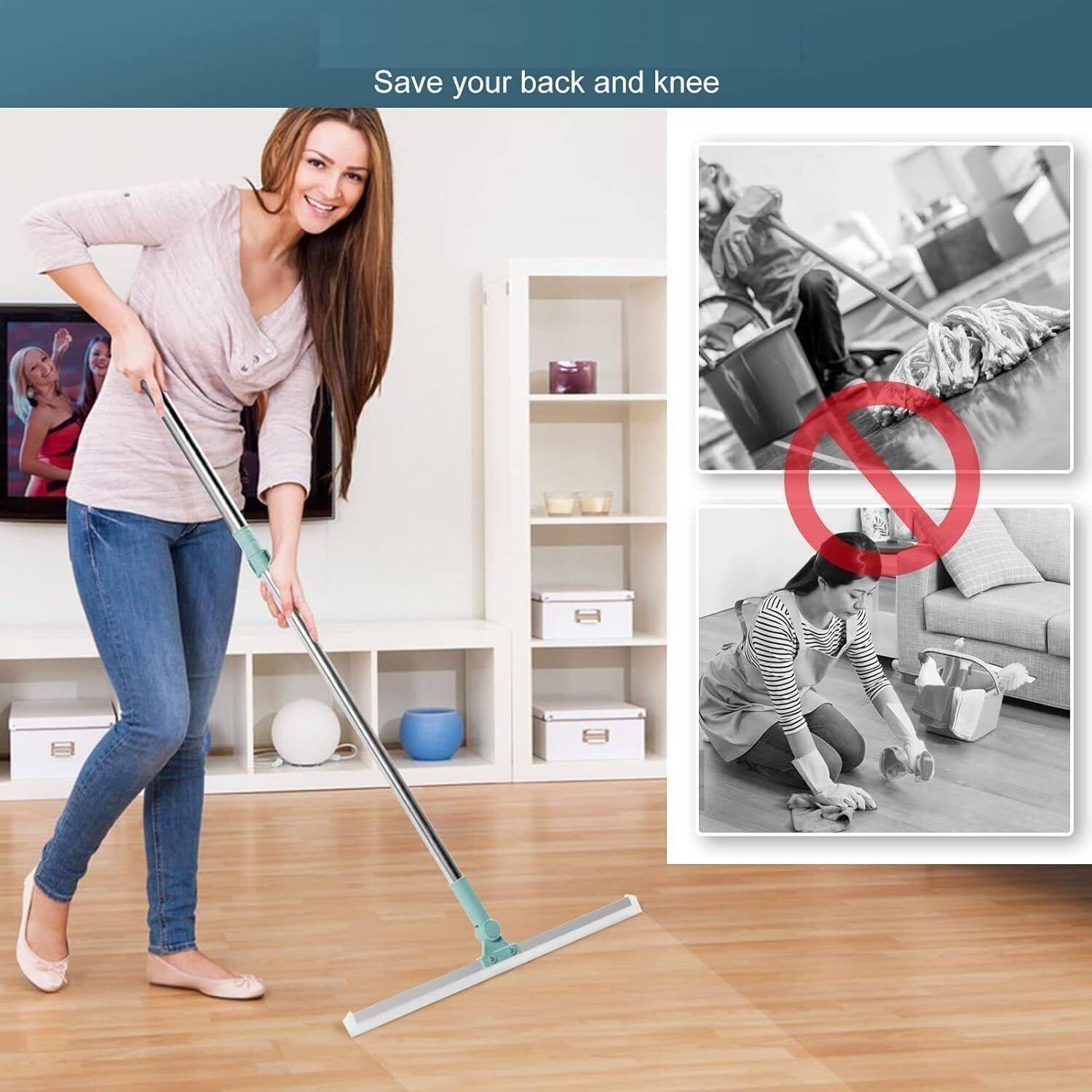 QOZWEID 3 in 1 Magic Broom Floor Wiper - Image 4