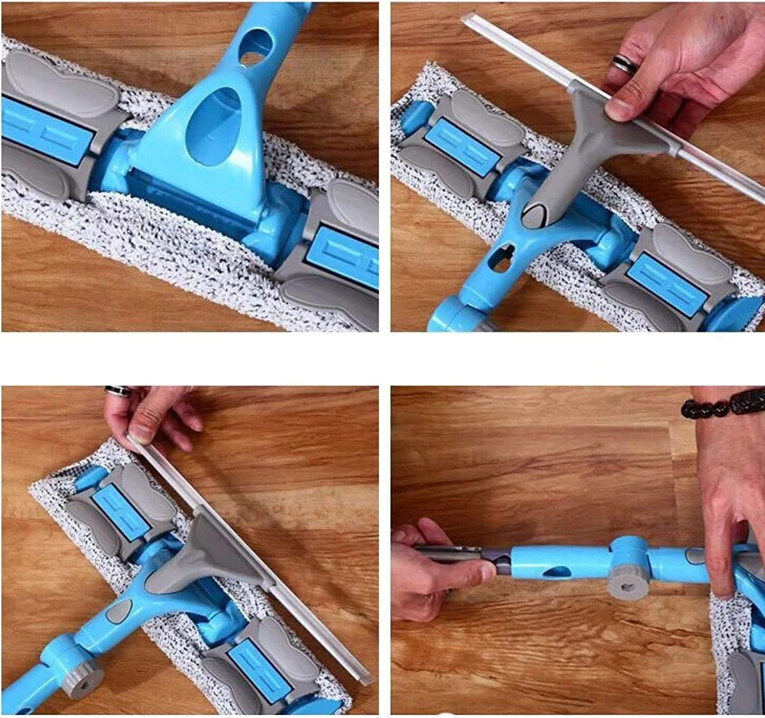 Image of SCRUMBLE CREATION SolarWipe Pro 2-in-1 Solar Panel & Window Cleaning Kit with Extendable Handle Microfibre Wet and Dry Brush