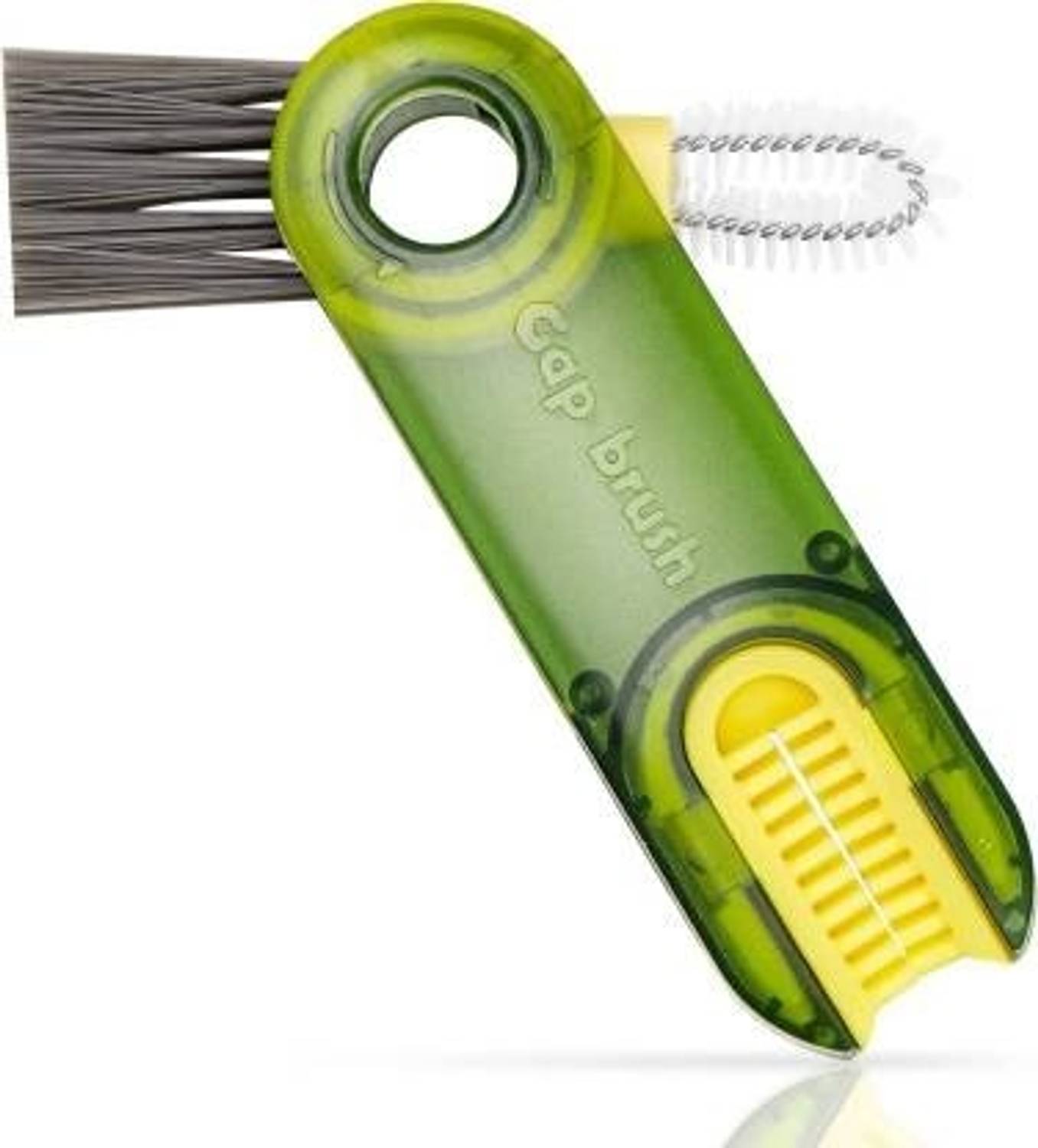 Bekner 3 in 1 Cup Lid Gap Cleaning Brush, Bottle lid cleaning brush Nylon Wet and Dry Brush