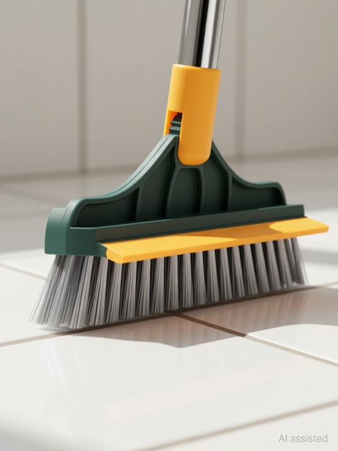 Image of ZUDORA Upgraded 3 in 1 Bathroom Cleaning Brush with Wiper (Multicolor)