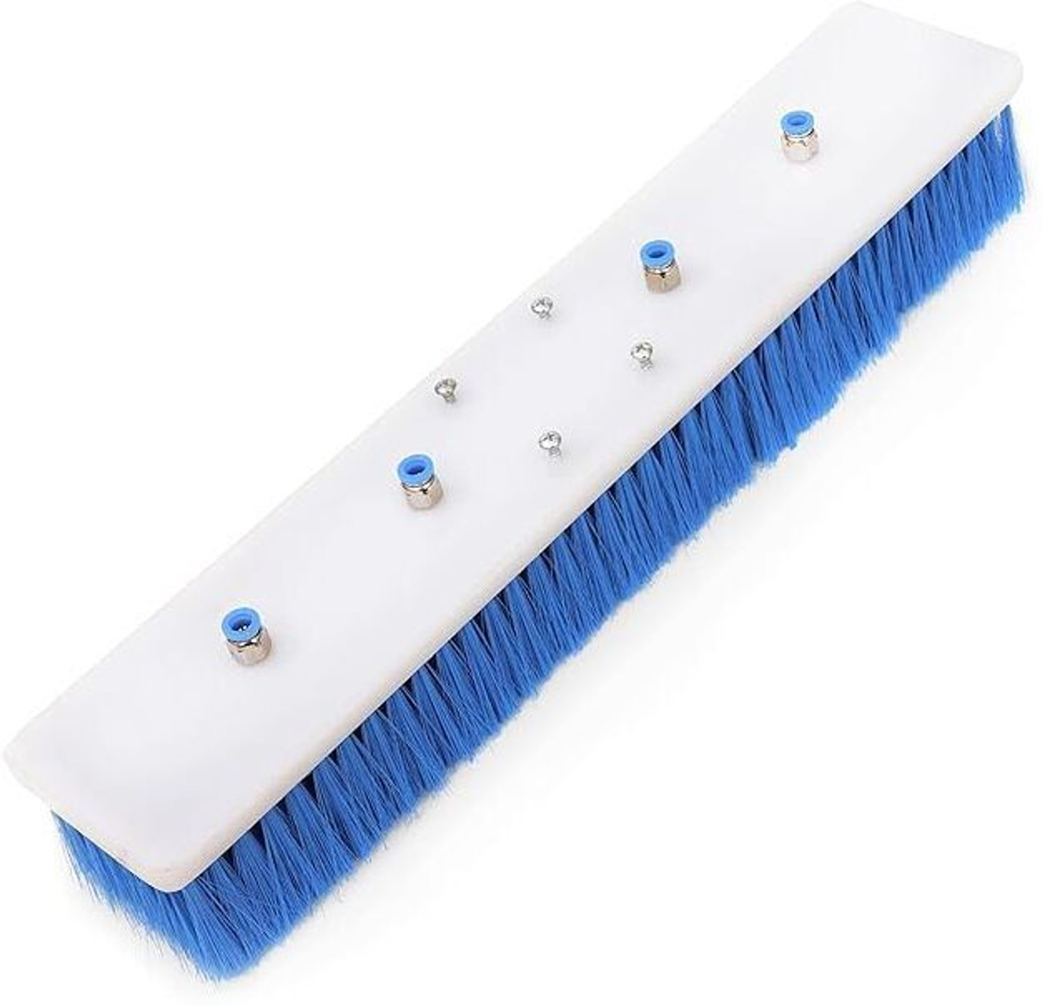 Image of balajiecom Solar Panel Cleaning Brush Compatible with 3 /4 /6 /8.4MTR Kit,Plastic (Brush Only) Nylon Wet and Dry Brush (Blue, White)