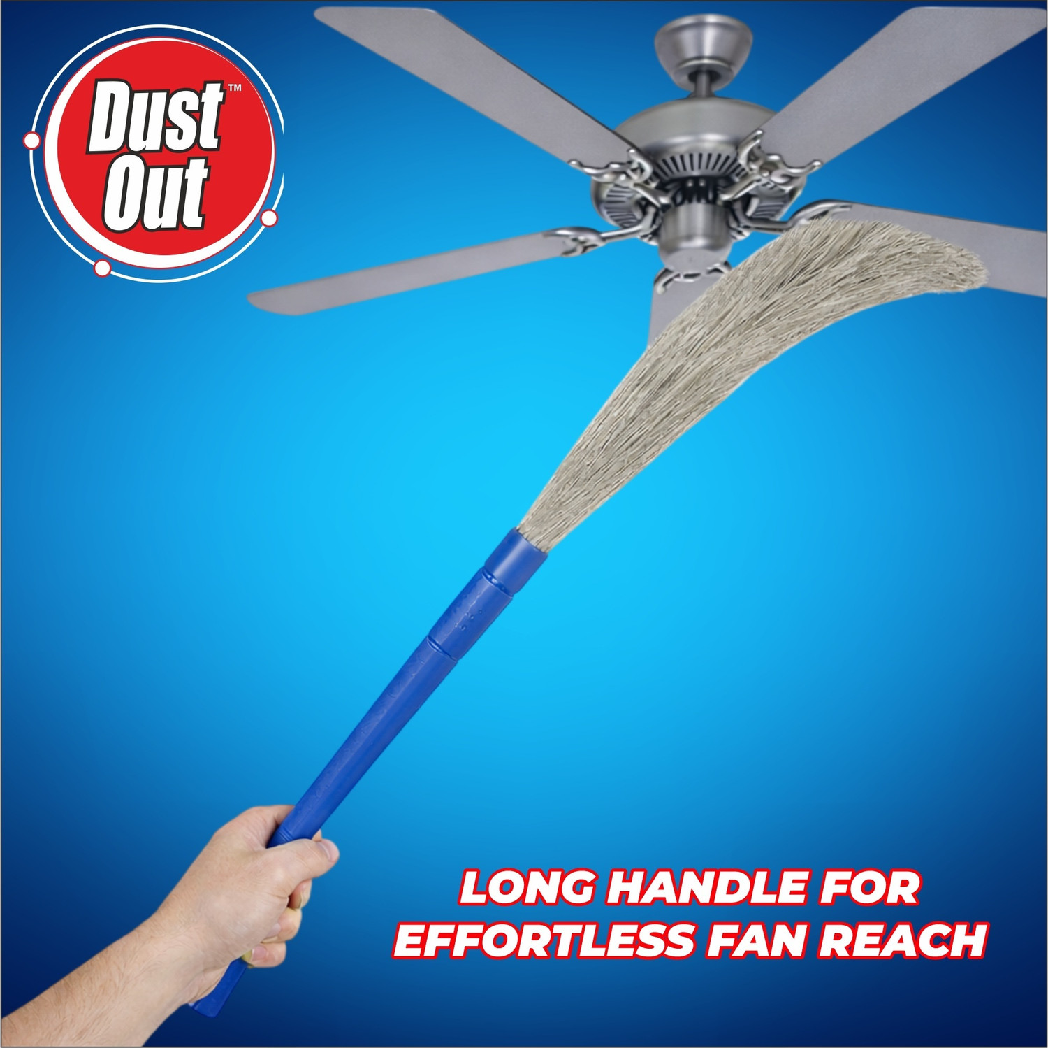 Image of DustOut Palstic Broom Plastic Dry Broom