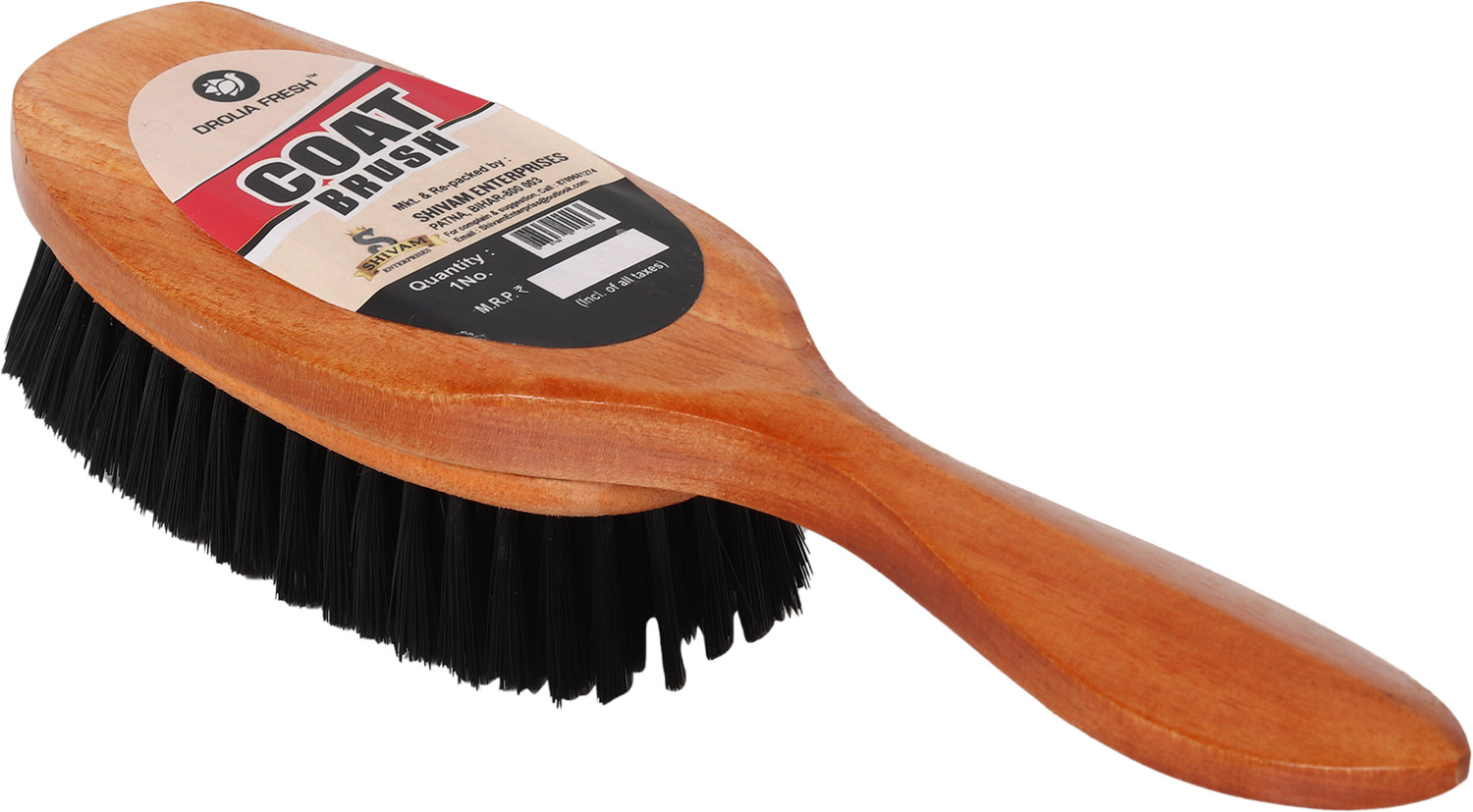 Image of DroliaFresh Coat Brush Dust Remover for Clothes, Lint Remover for Blazers Nylon Dry Brush (Black)