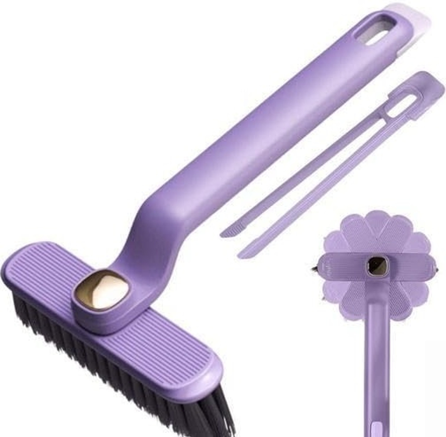 Image of QOZWEID Crevice Gap Corners Cleaning for Bathroom Kitchen Household Plastic Wet and Dry Brush