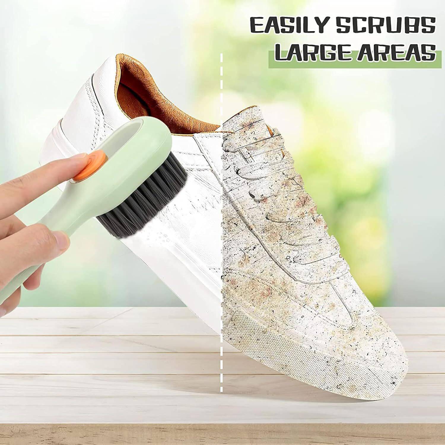 Bright Bask Shoe Cleaning Brush With Long Handle Brush