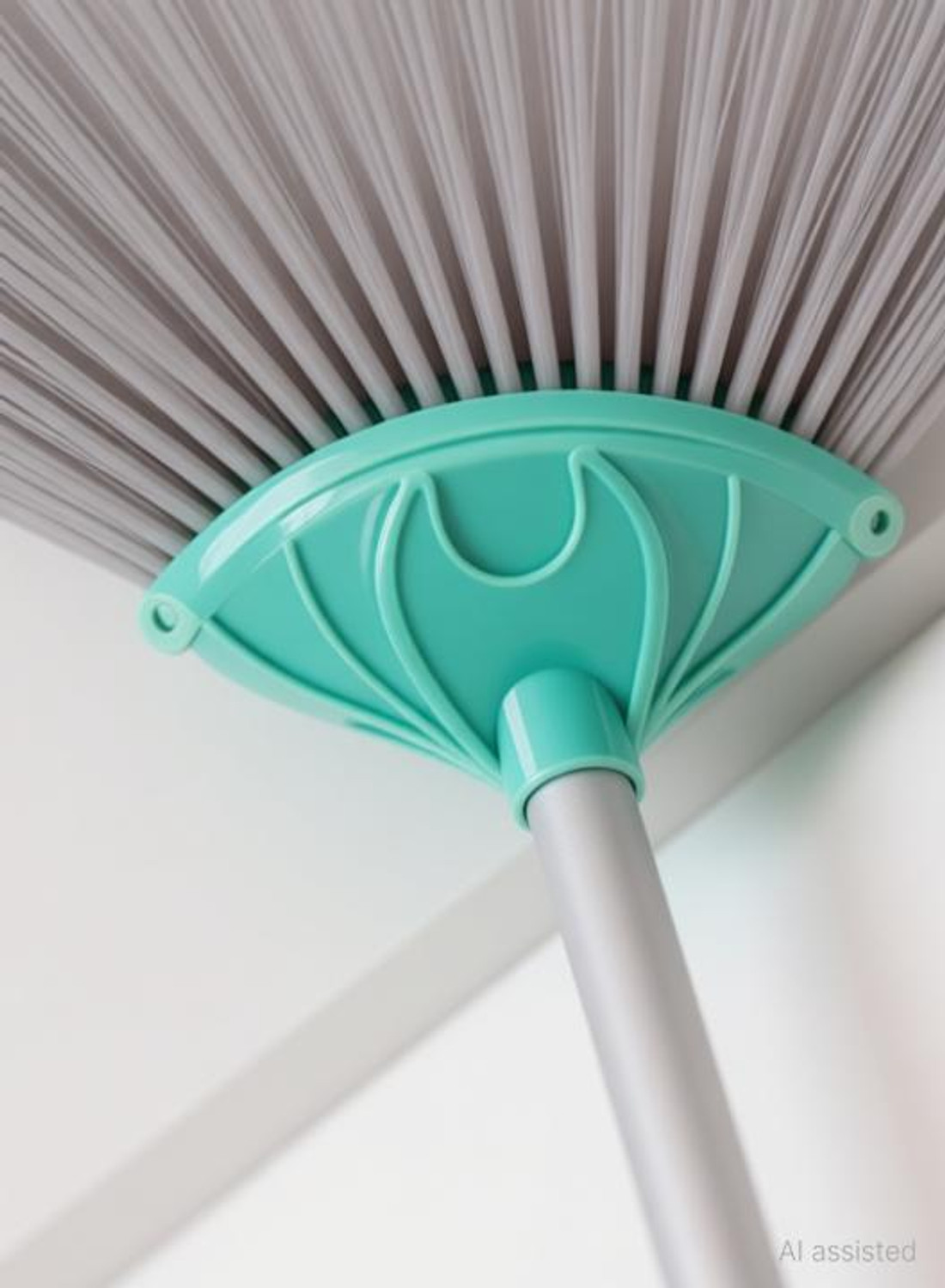 Image of Barkati Iron Jala Broom Stick for Ceiling for Home Office Clean Hidden Corners Plastic Dry Broom