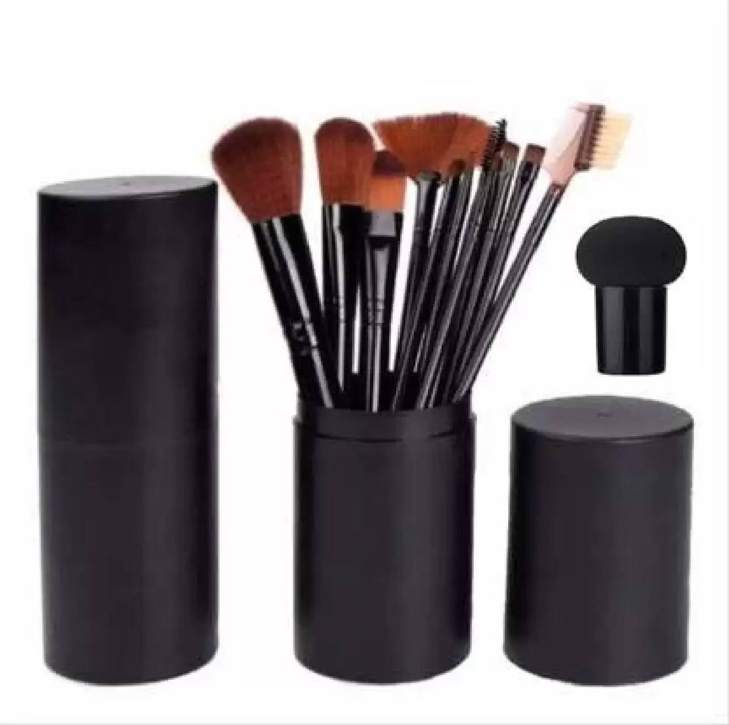 BALAAN'S BEAUTY BAZAAR Makeup Brush Set with Storage Box & foundation blusher brush mushroom blender
