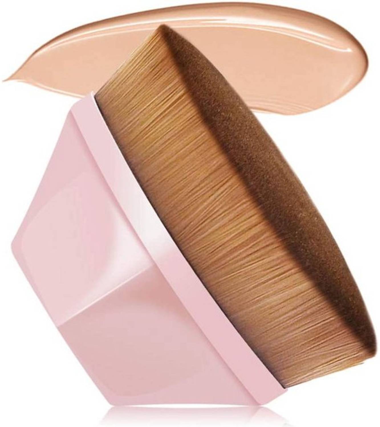 Alpyog Hexagon Face Blush Liquid Cream Powder Foundation Makeup Mini Brush with Case